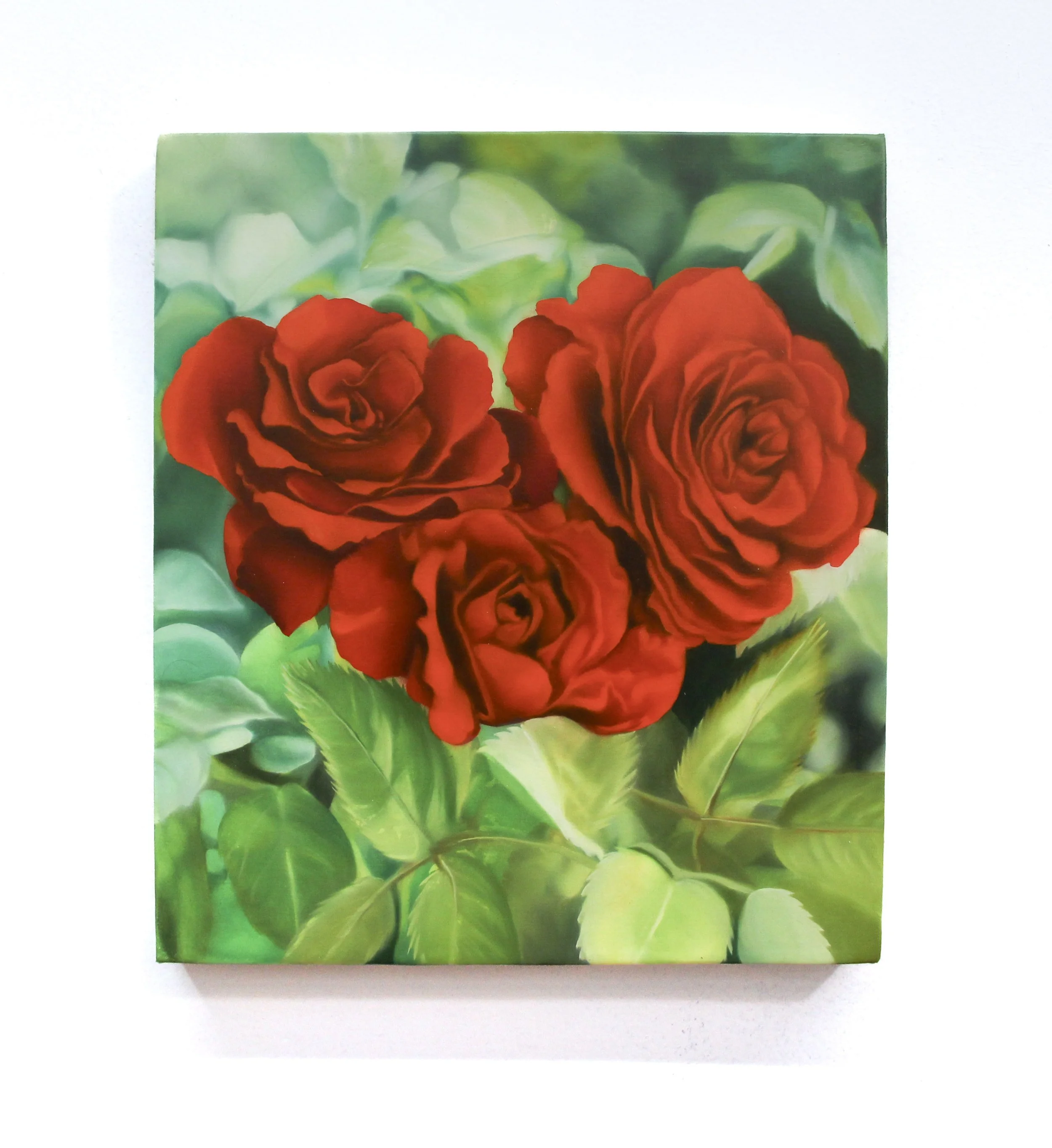   Miss All-American Beauty , 2024, oil on canvas, 16 x 14 in 