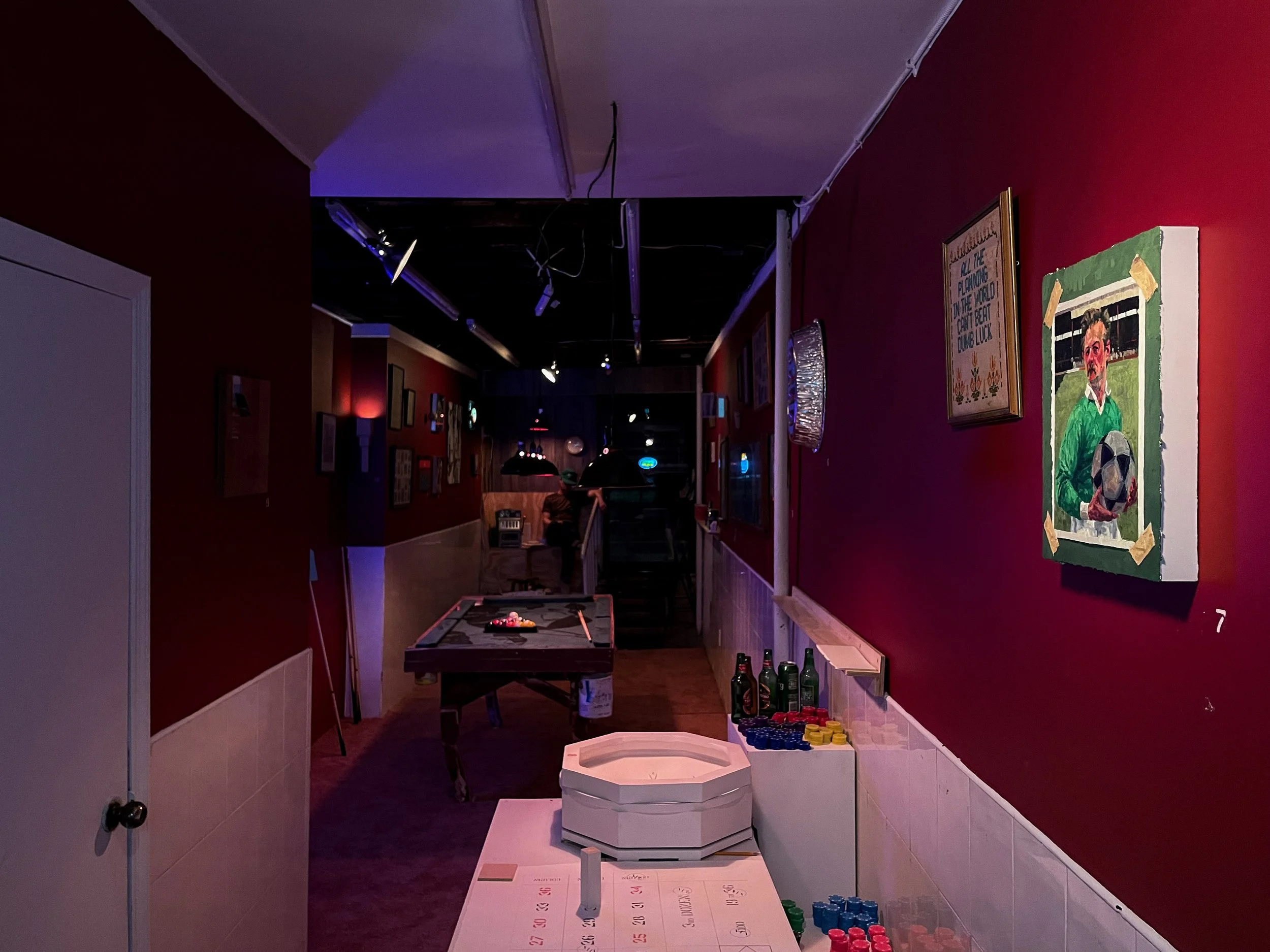  Installation View: Club Bar, Below Grand, New York, NY, May 16 — June 20, 2026 