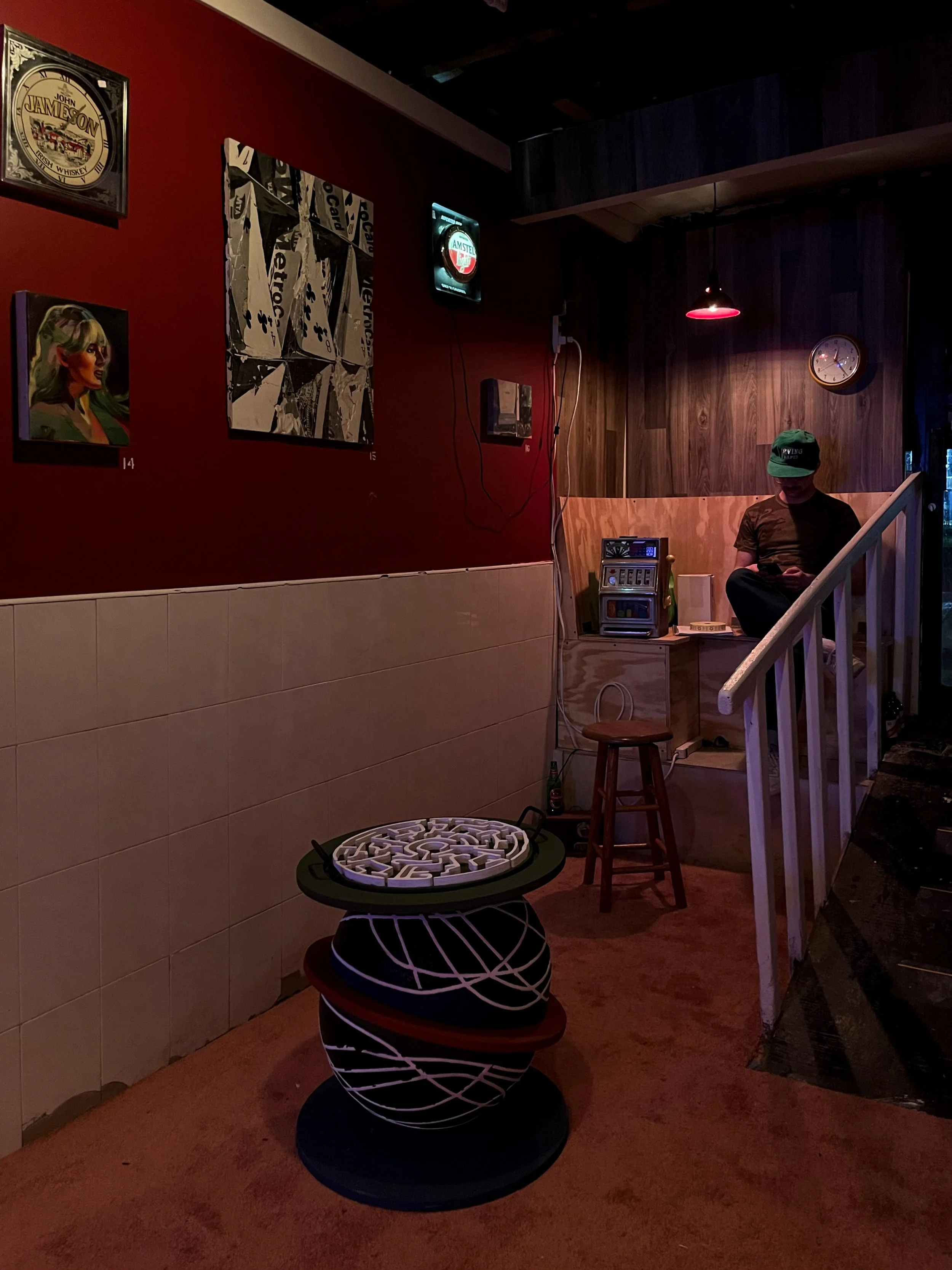  Installation View: Club Bar, Below Grand, New York, NY, May 16 — June 20, 2026 