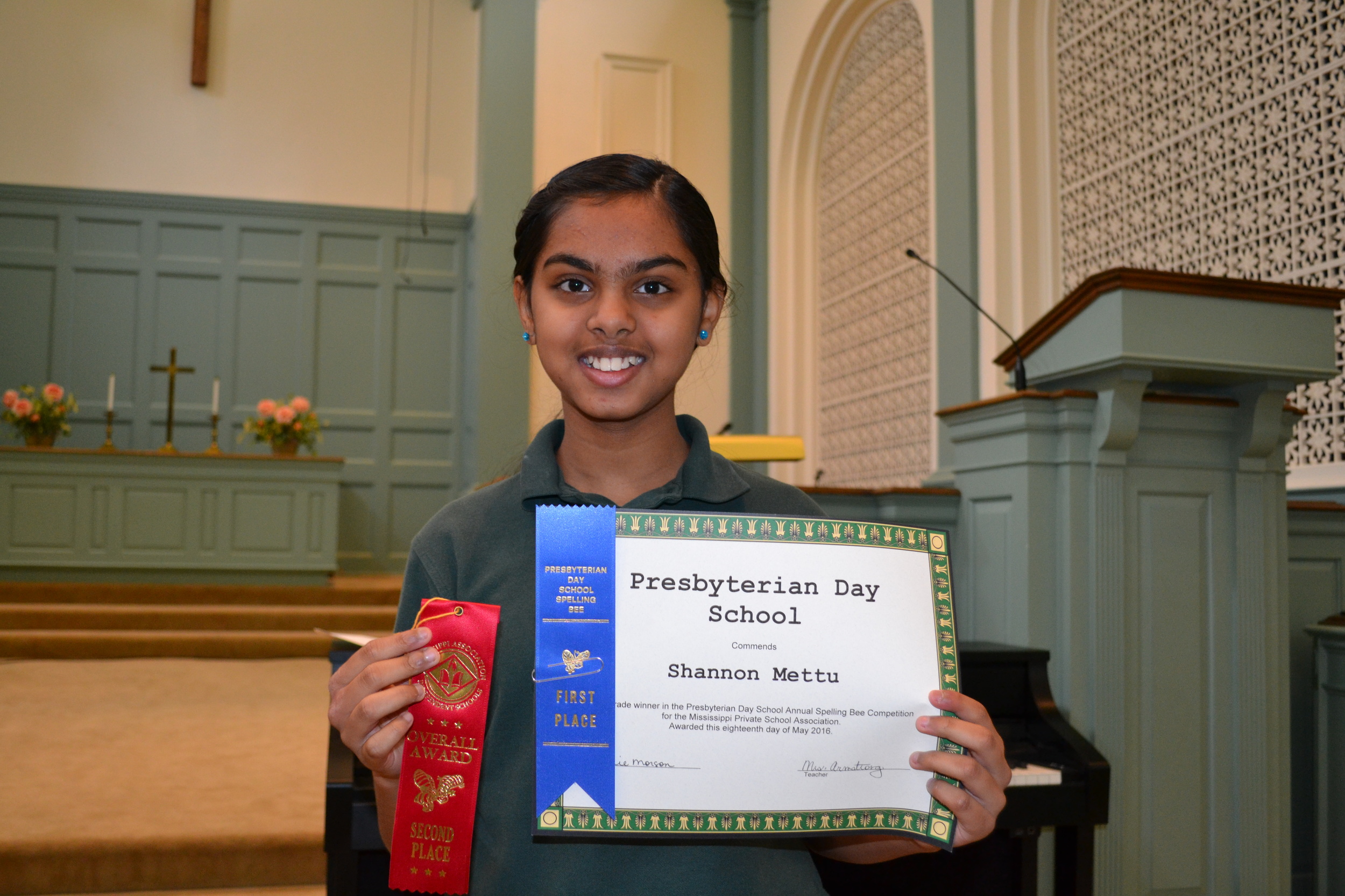 State Spelling Bee 2nd place
