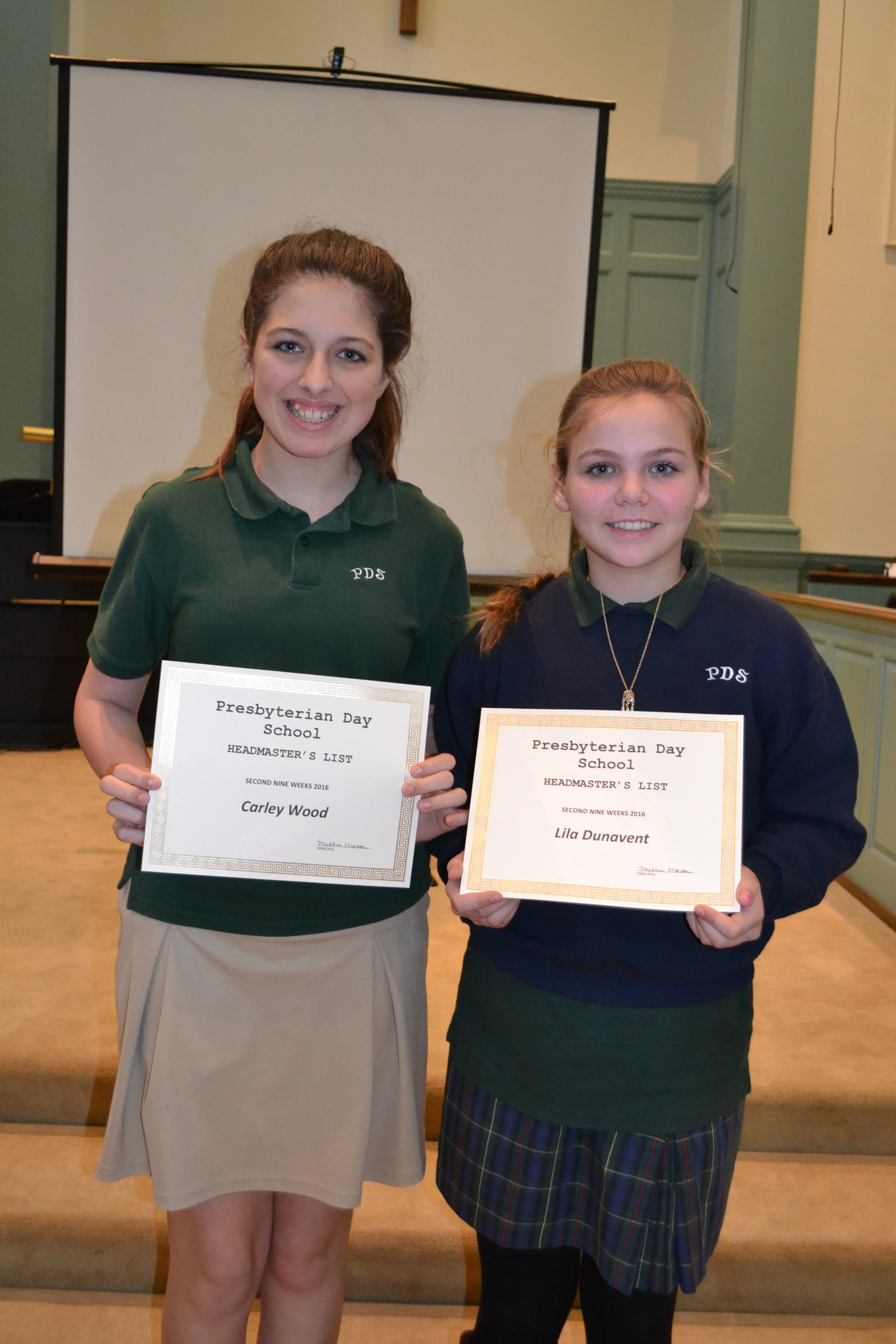 6th grade headmaster's list