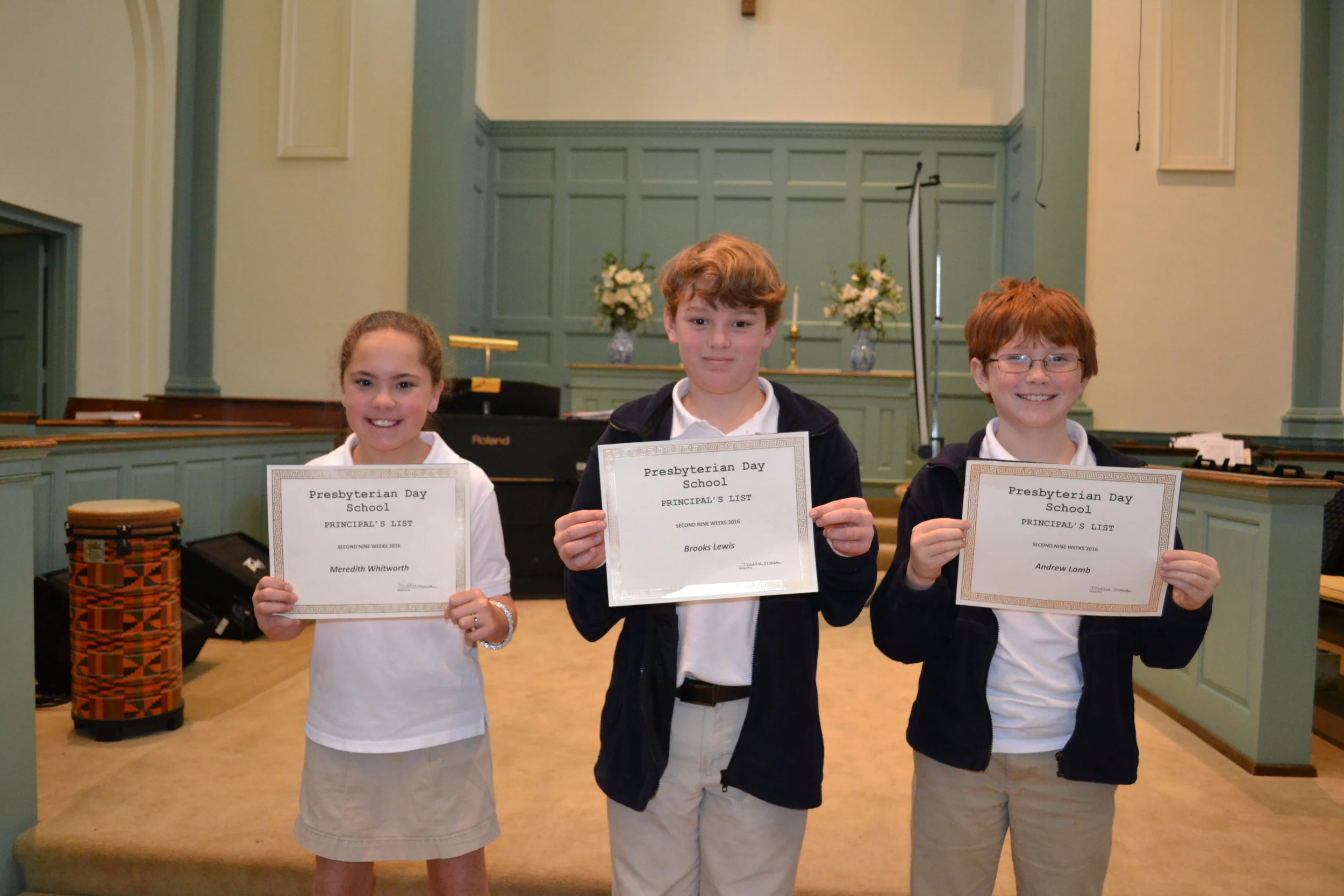 4th grade principal's list