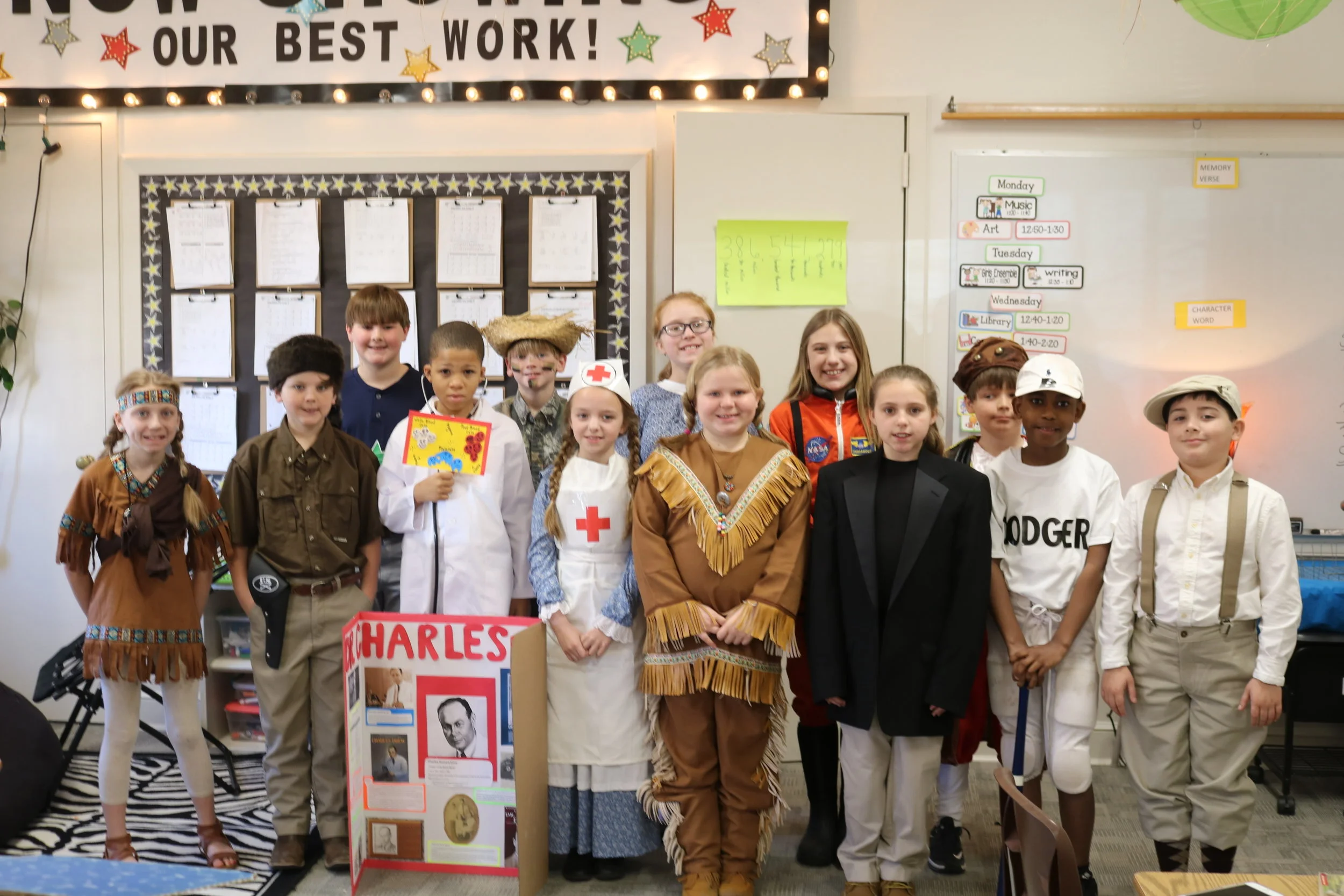 4th grade character book report