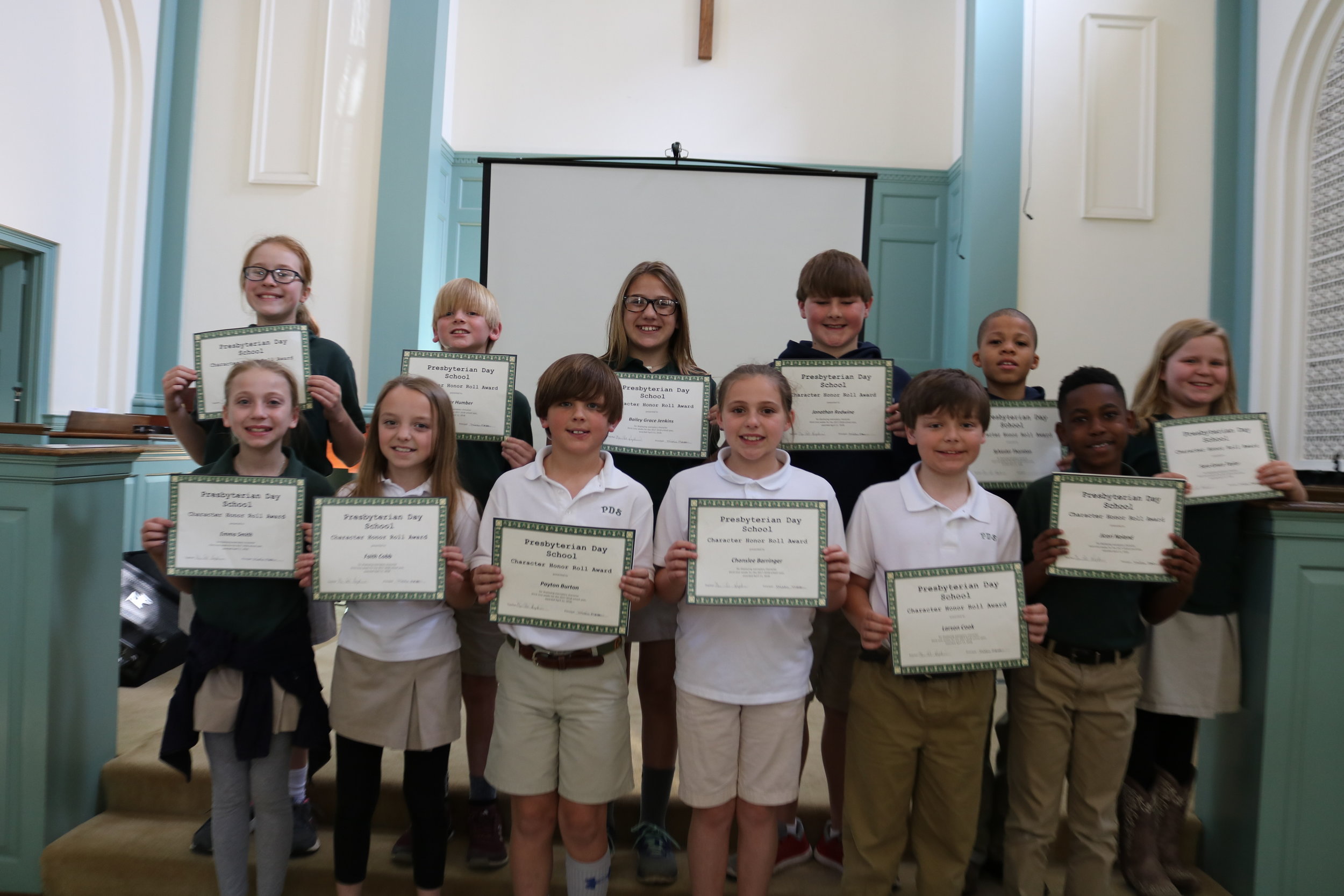 4th grade character honor roll