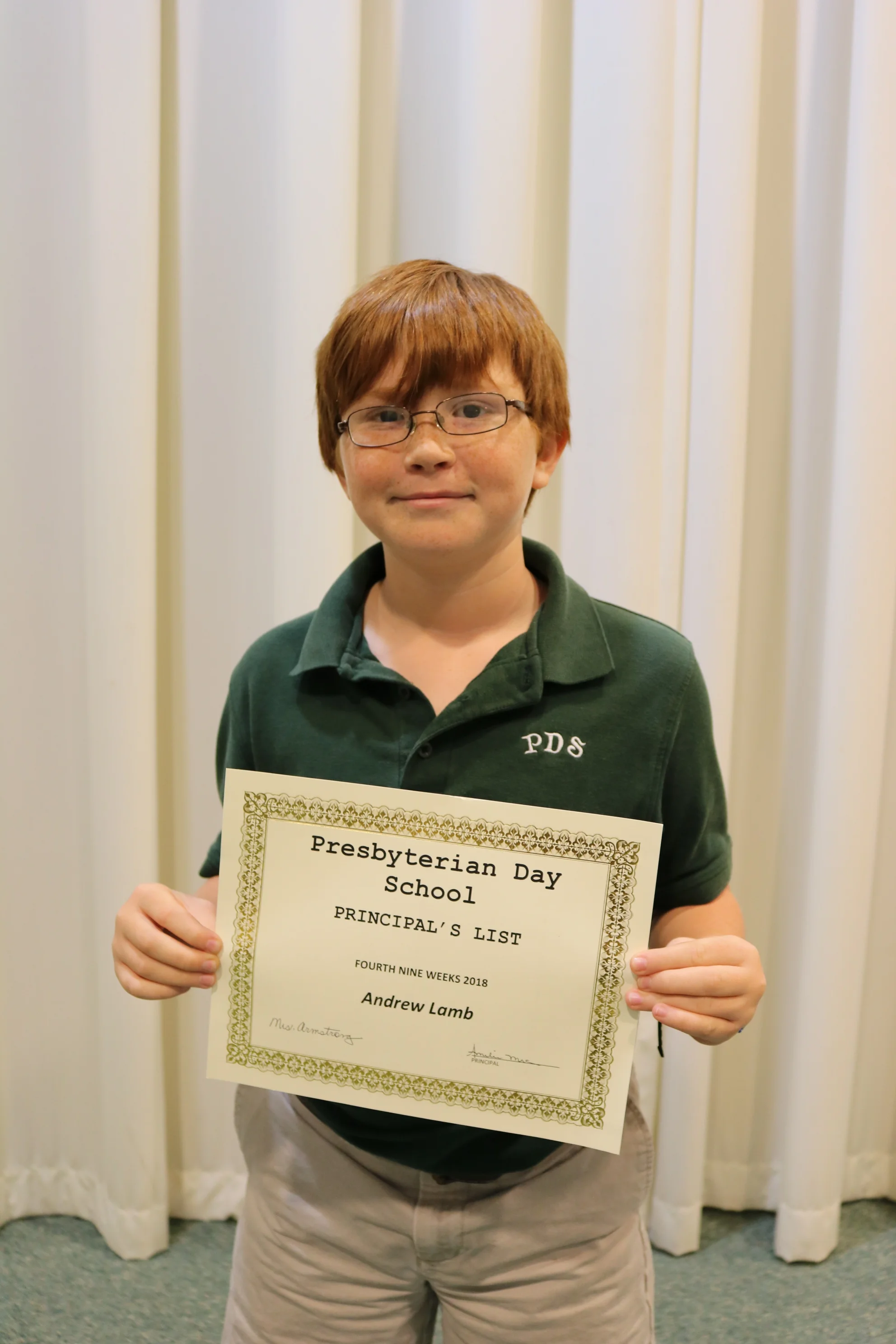 5th grade principal's list