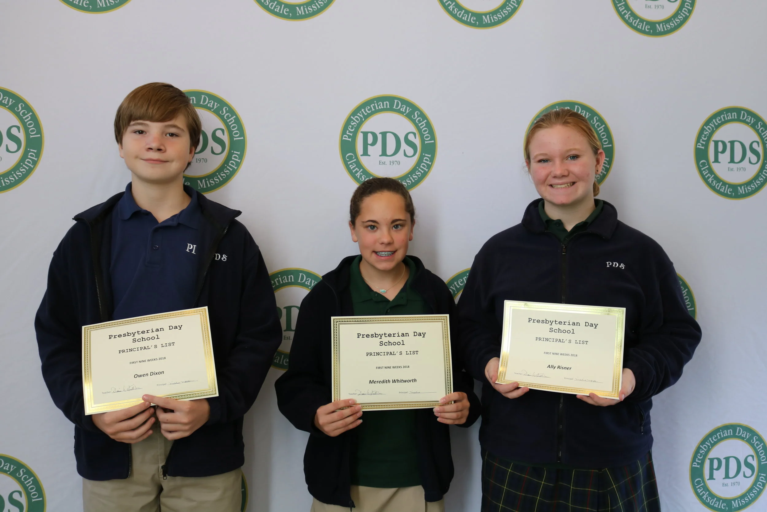 6th grade principal's list