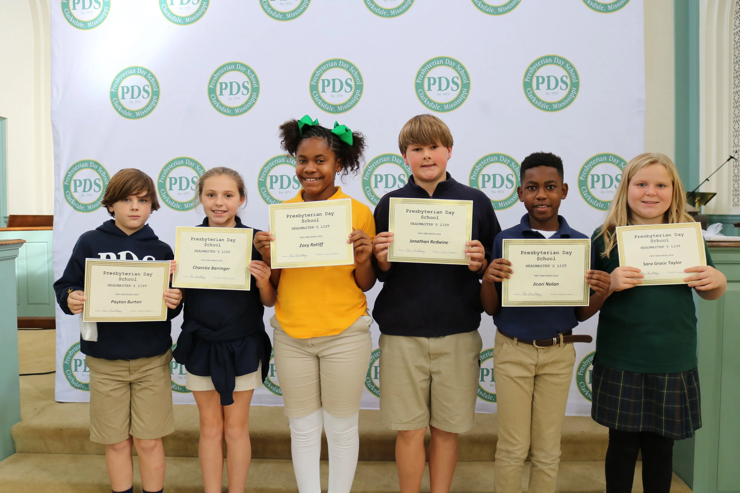 5th grade headmaster's list