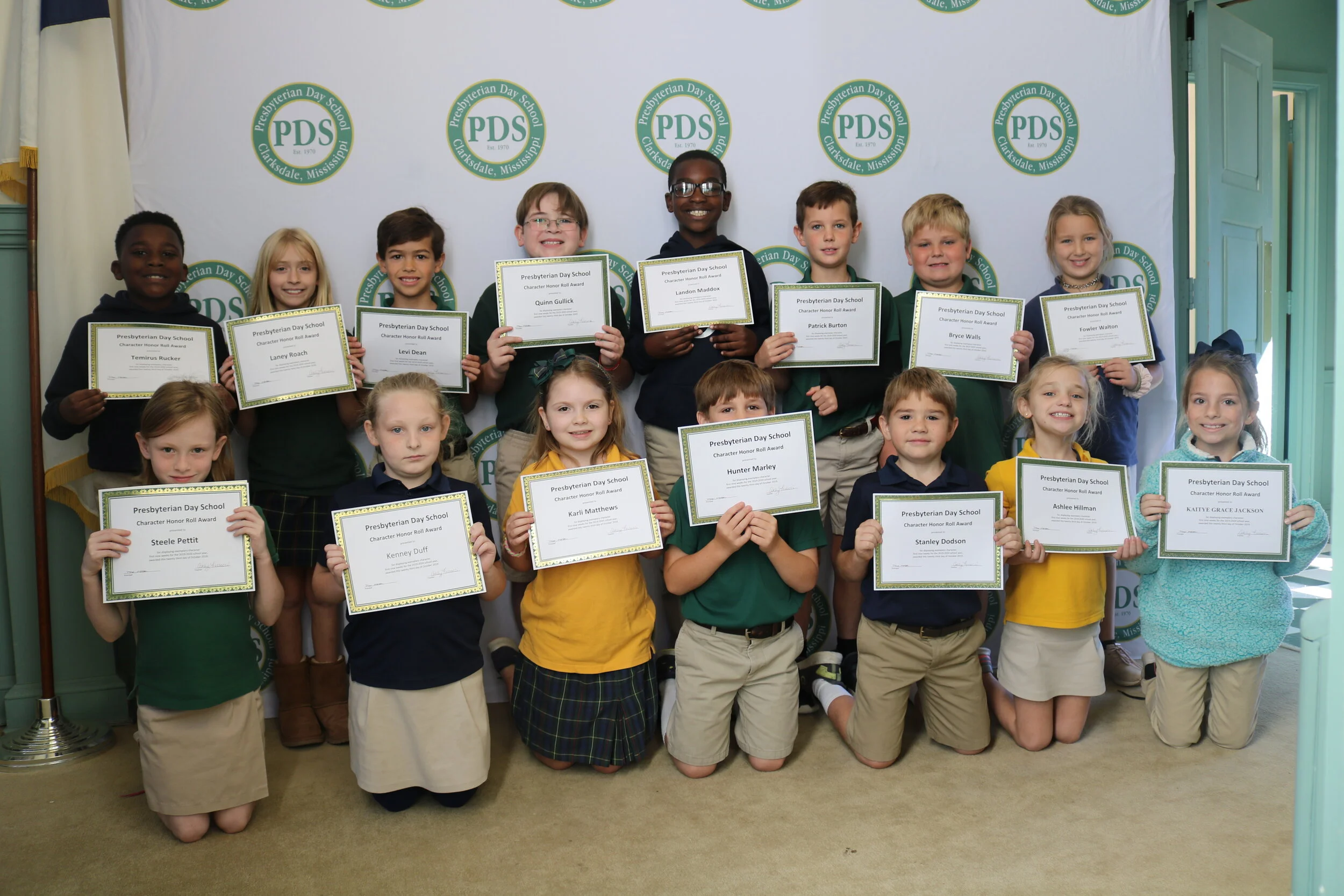 3rd grade character honor roll