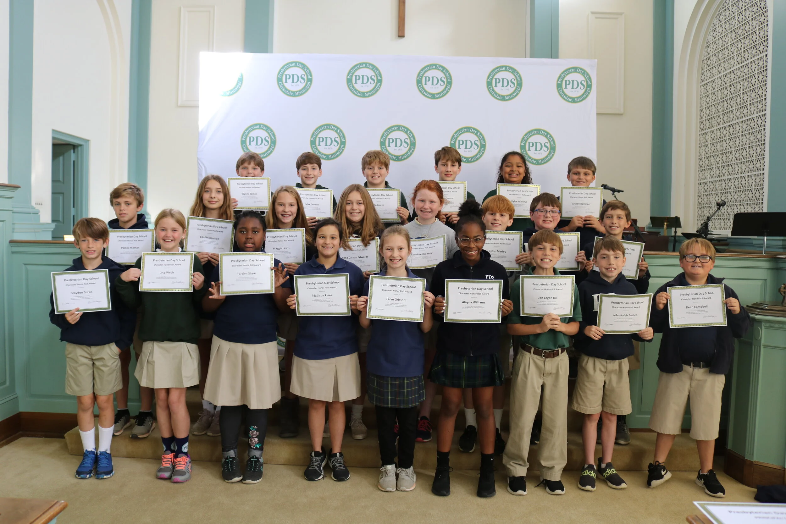 5th grade character honor roll