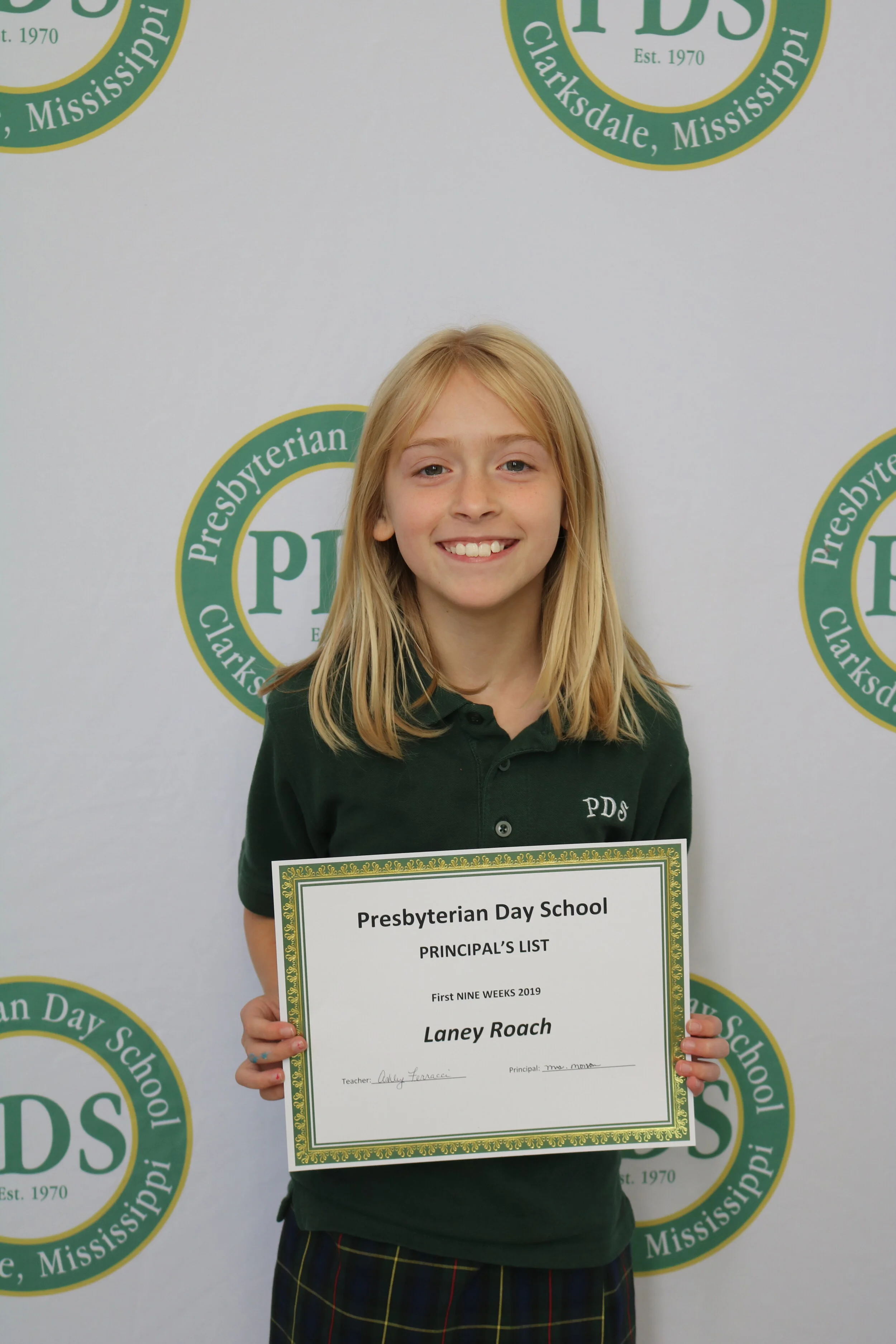 3rd grade principal's list