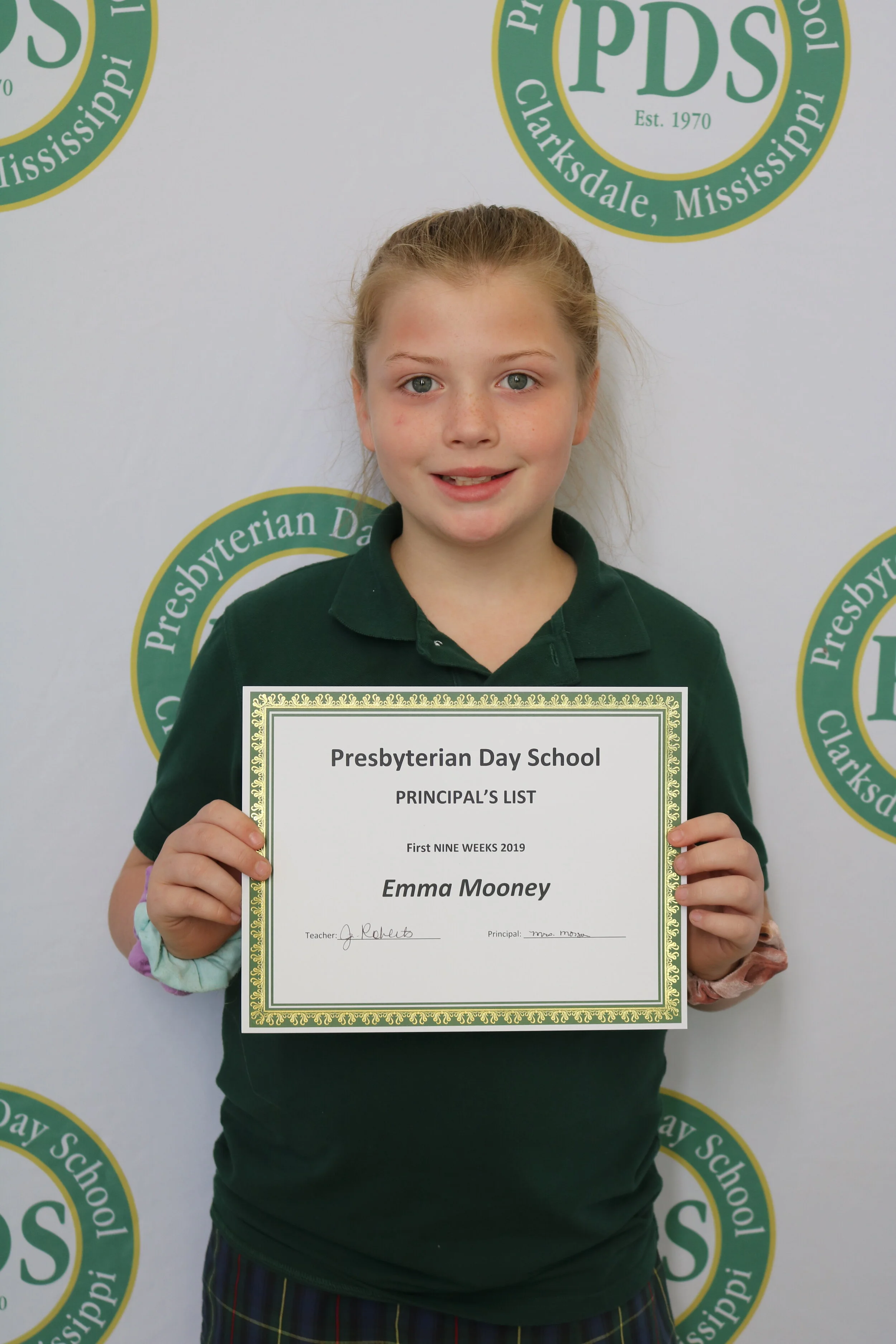 4th grade principal's list