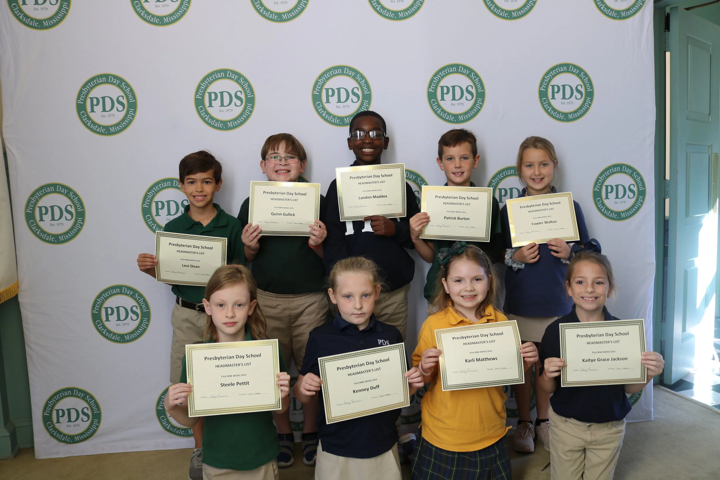 3rd grade headmaster's list