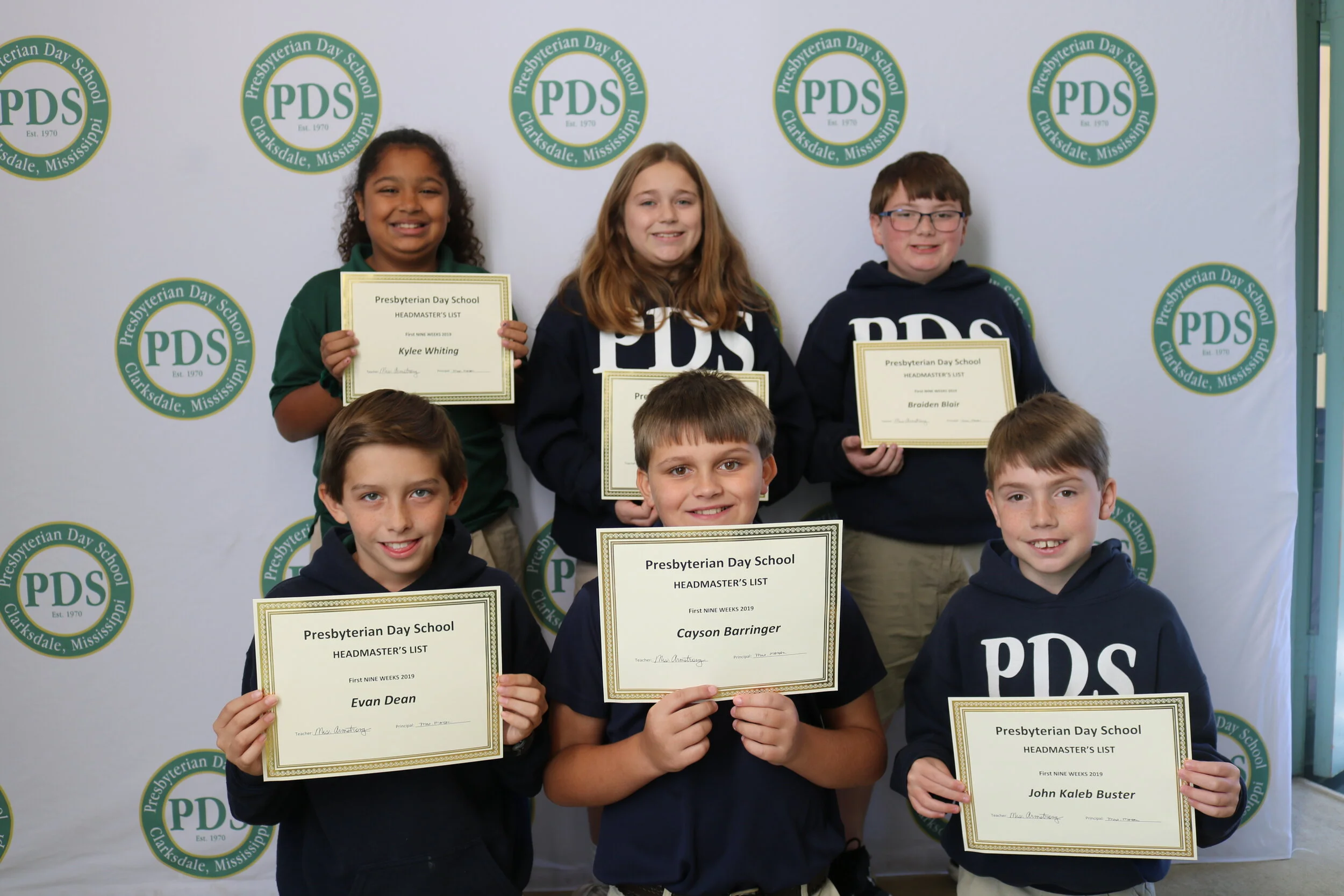 5th grade headmaster's list