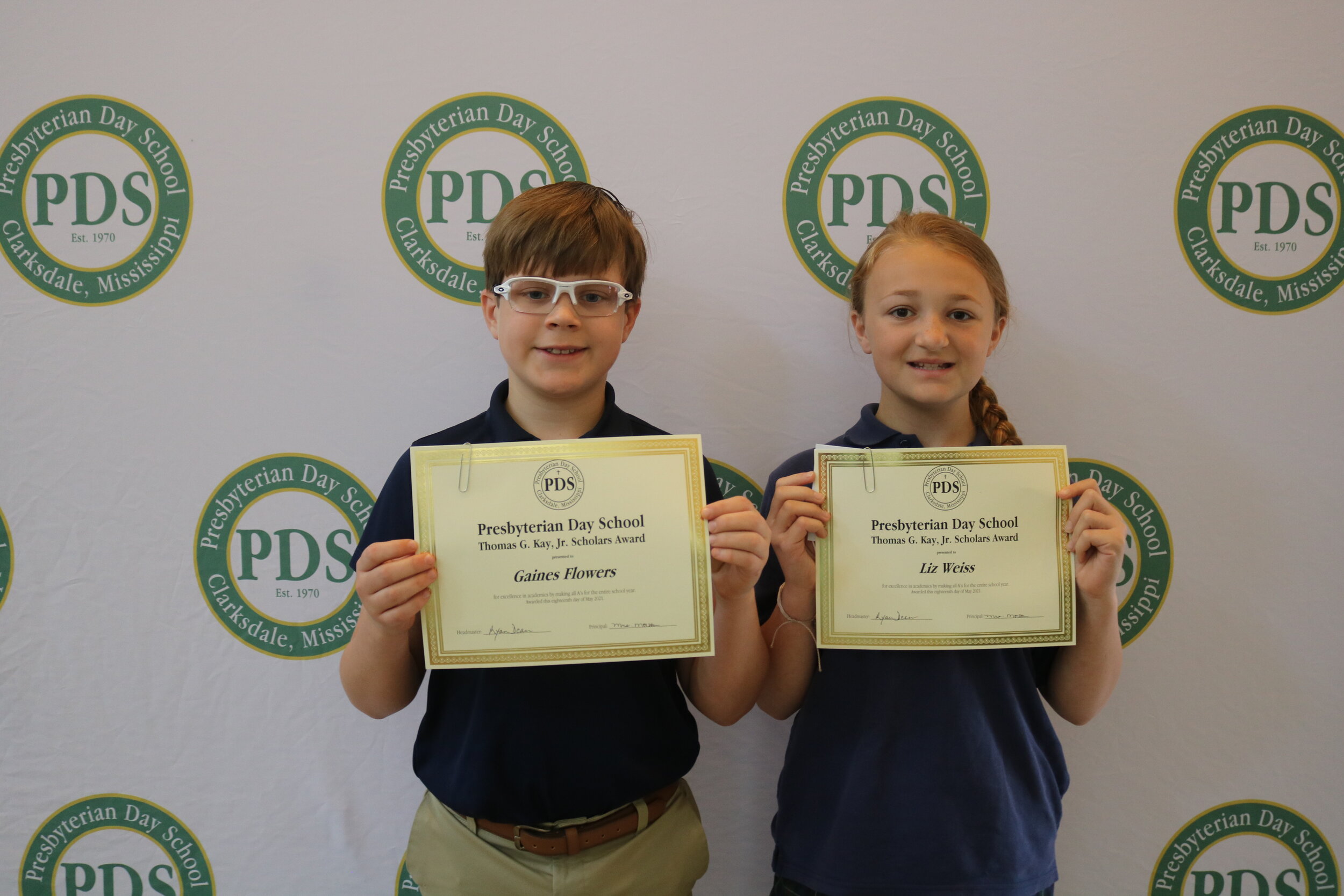 Thomas G. Kay Scholars Award-5th grade