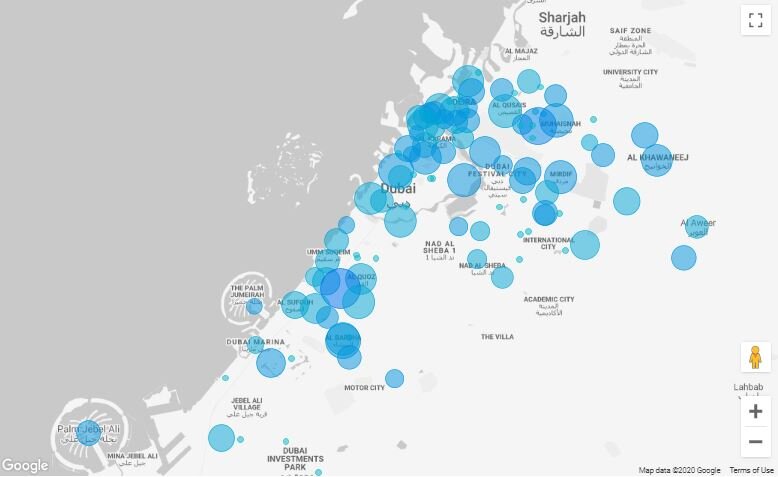 Geocode locations in Data Studio to produce Google Maps Bubble chart Geocode Locations In Data Studio To Produce Google Maps Bubble Chart
