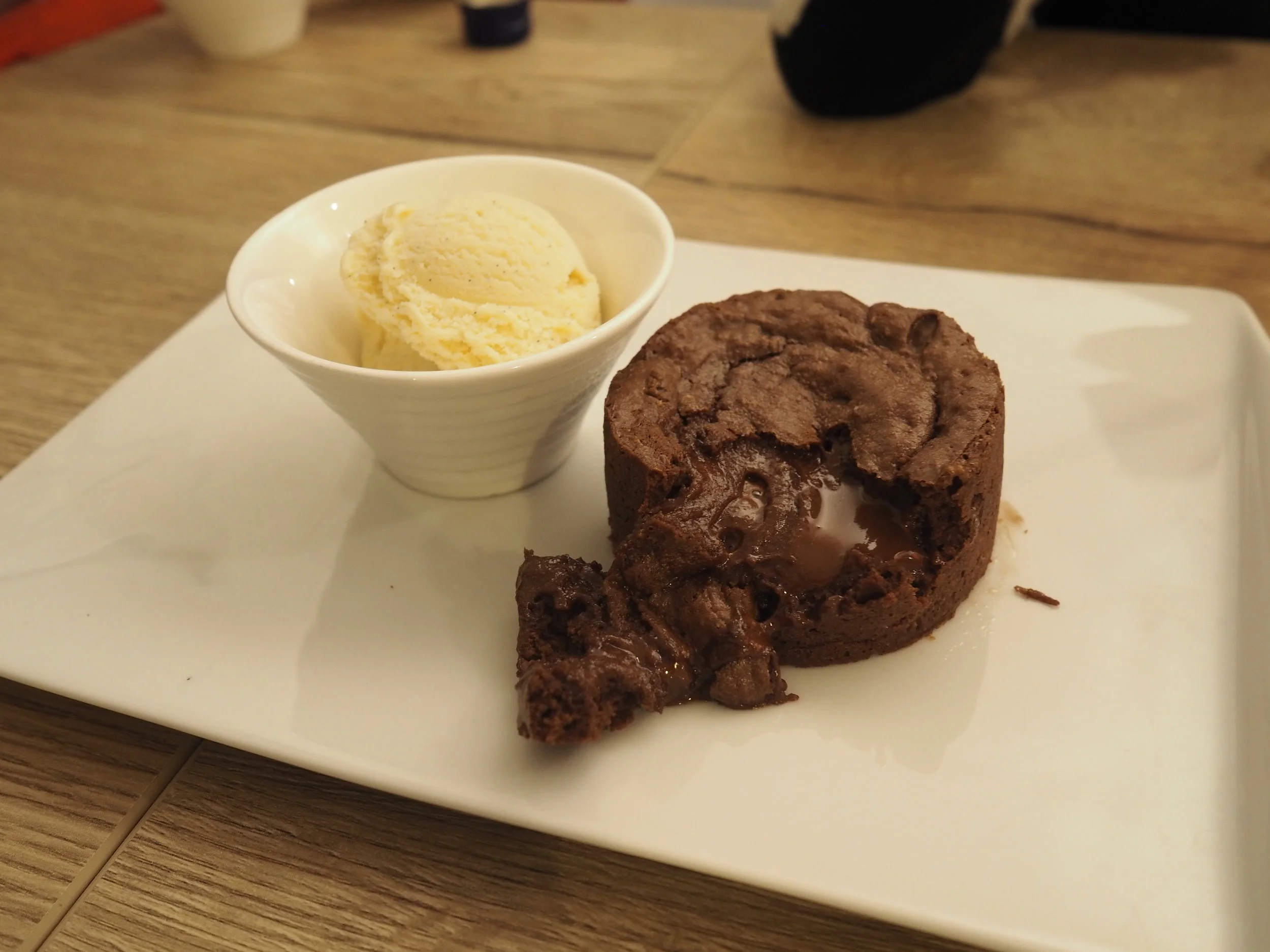 melting middle chocolate pudding!!!! i’ve missed this dessert since we left the uk. it had a fancy name in France which I can’t remember. if we weren’t trying to make America great again i’d have smuggled a few back I here. but I don’t want to provide free labour to build a wall.