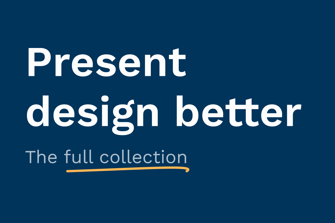 A designer’s collection for presenting work better