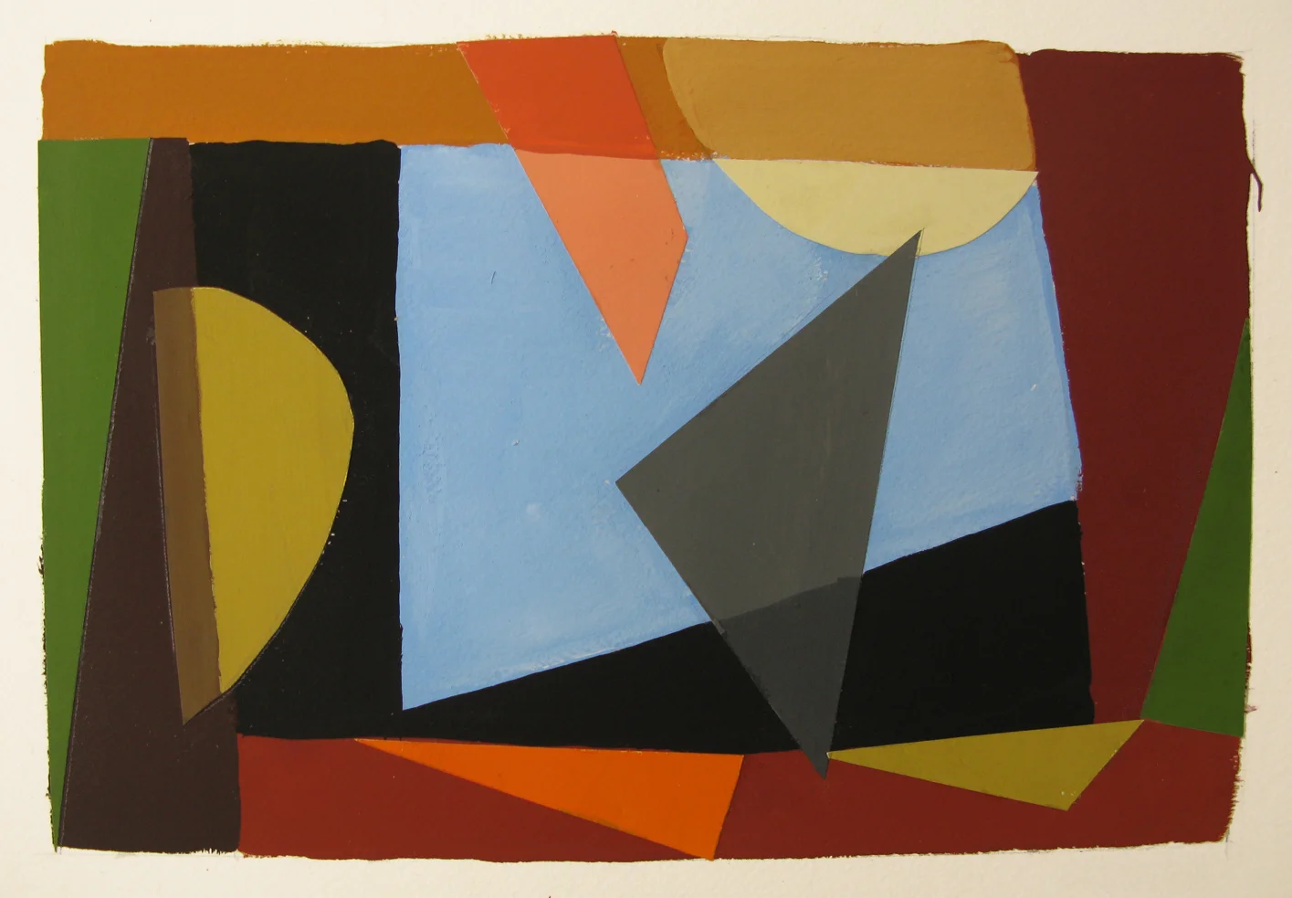 Window , gouache cut paper, 2013