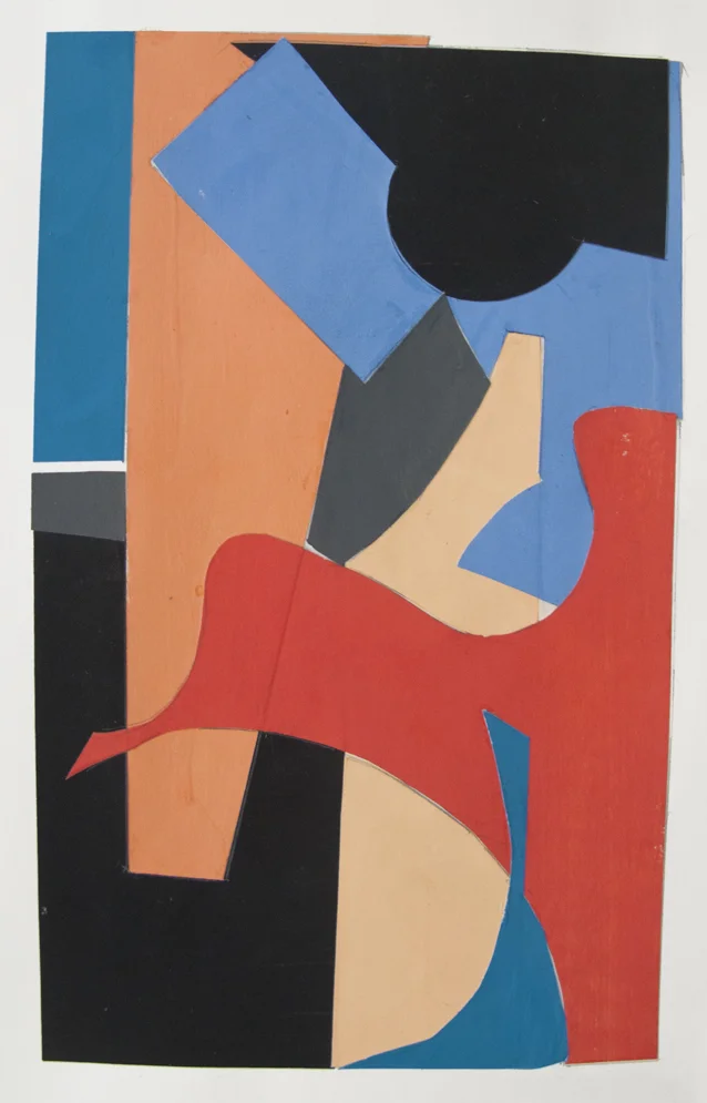 Four Corners , gouache cut paper, 2012