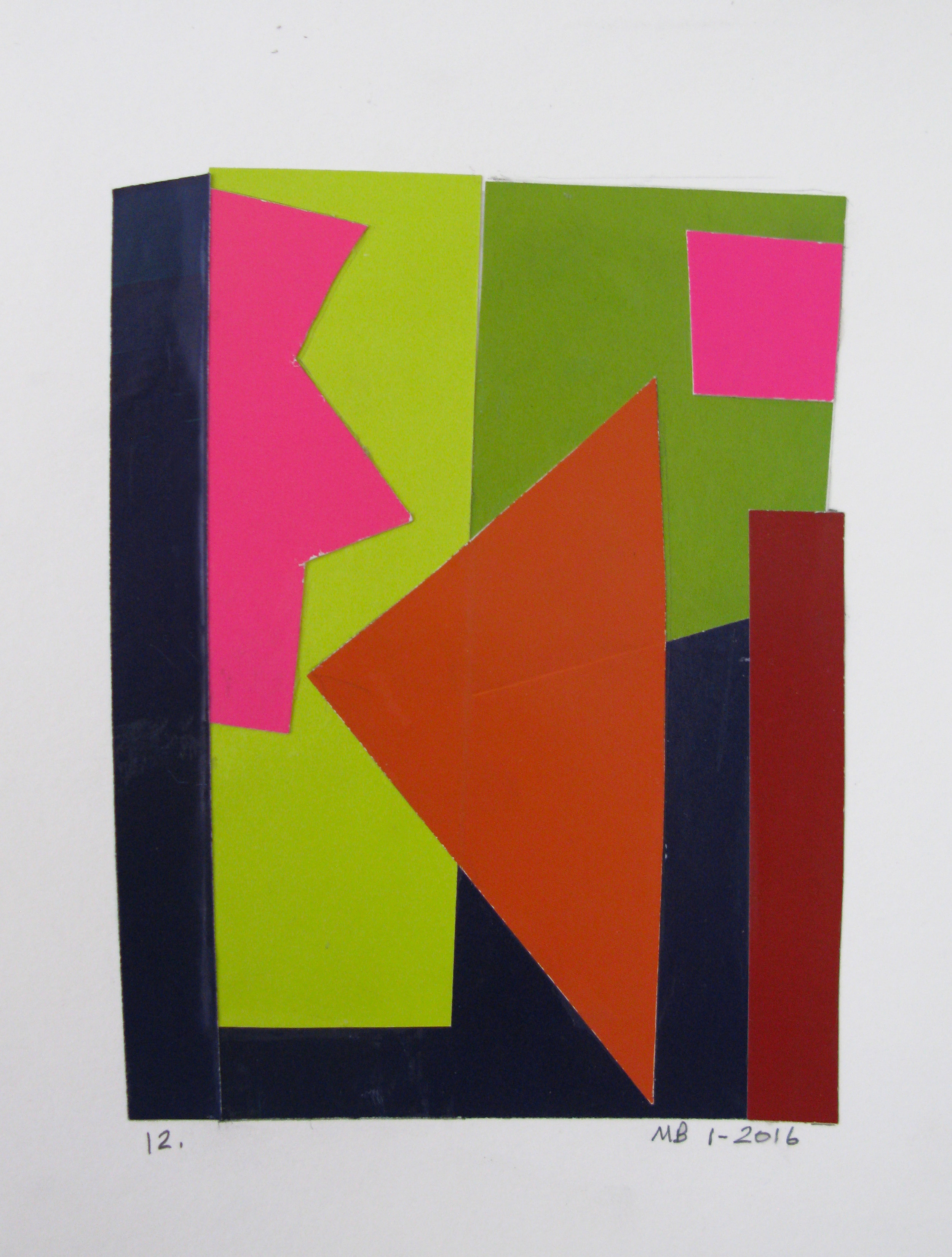    Collage #12,   8 x 6 in, 2016 