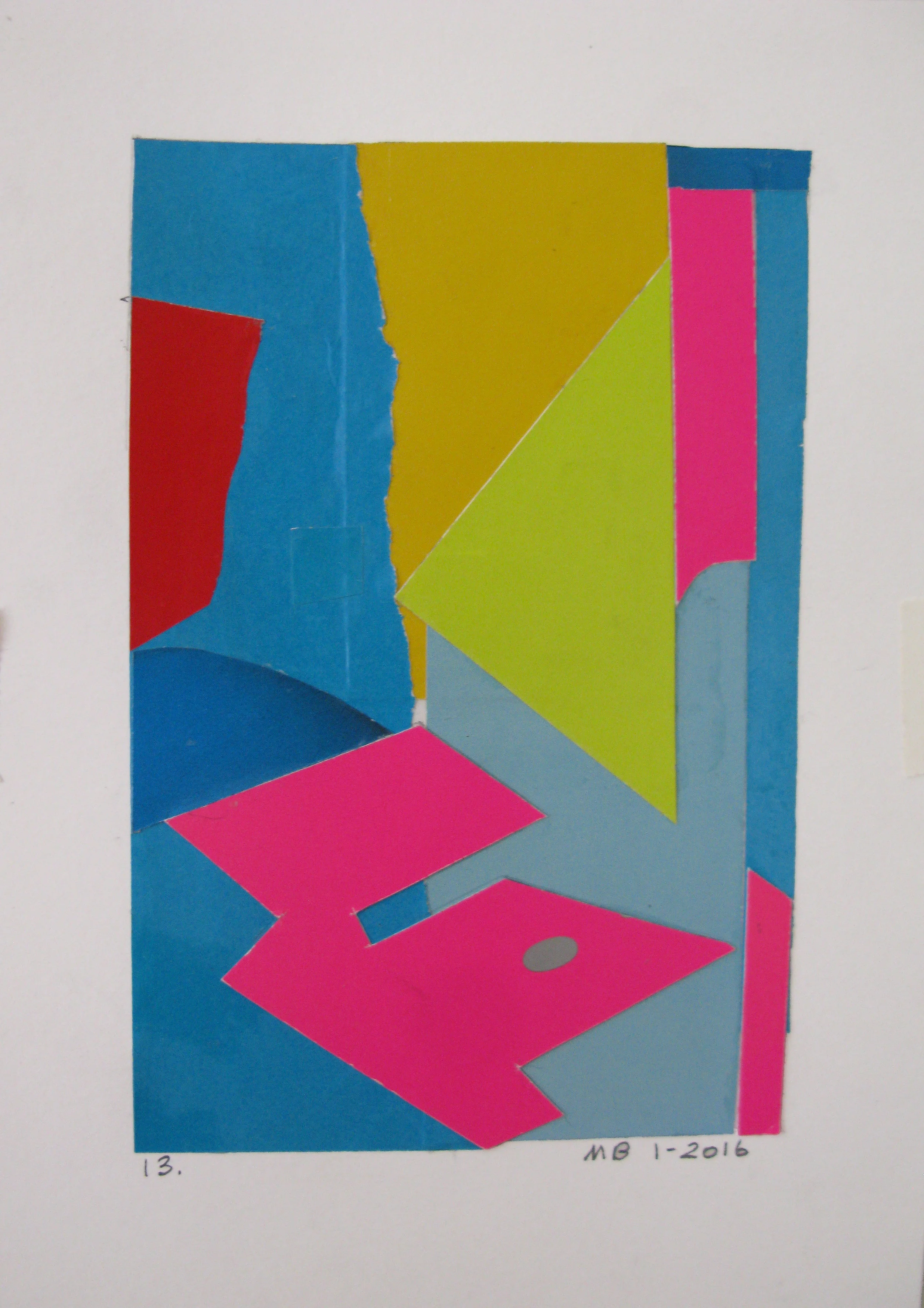    Collage #13,   8 x 6 in, 2016 