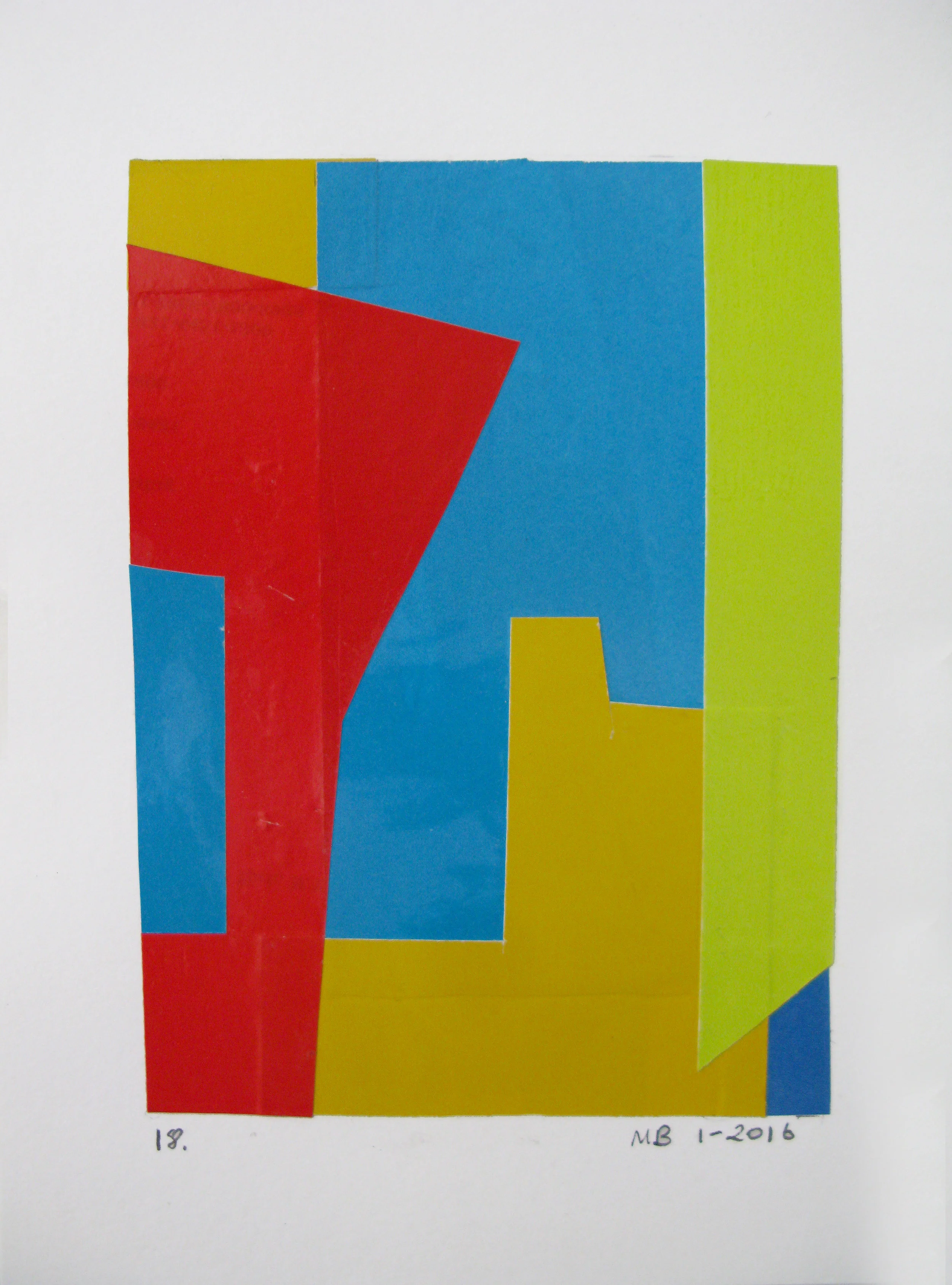    Collage #18,   8 x 6 in, 2016 