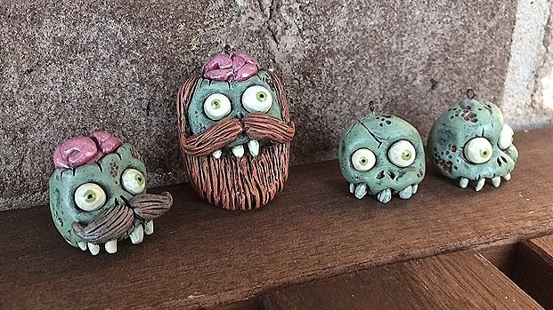 Zombie Head Ornaments