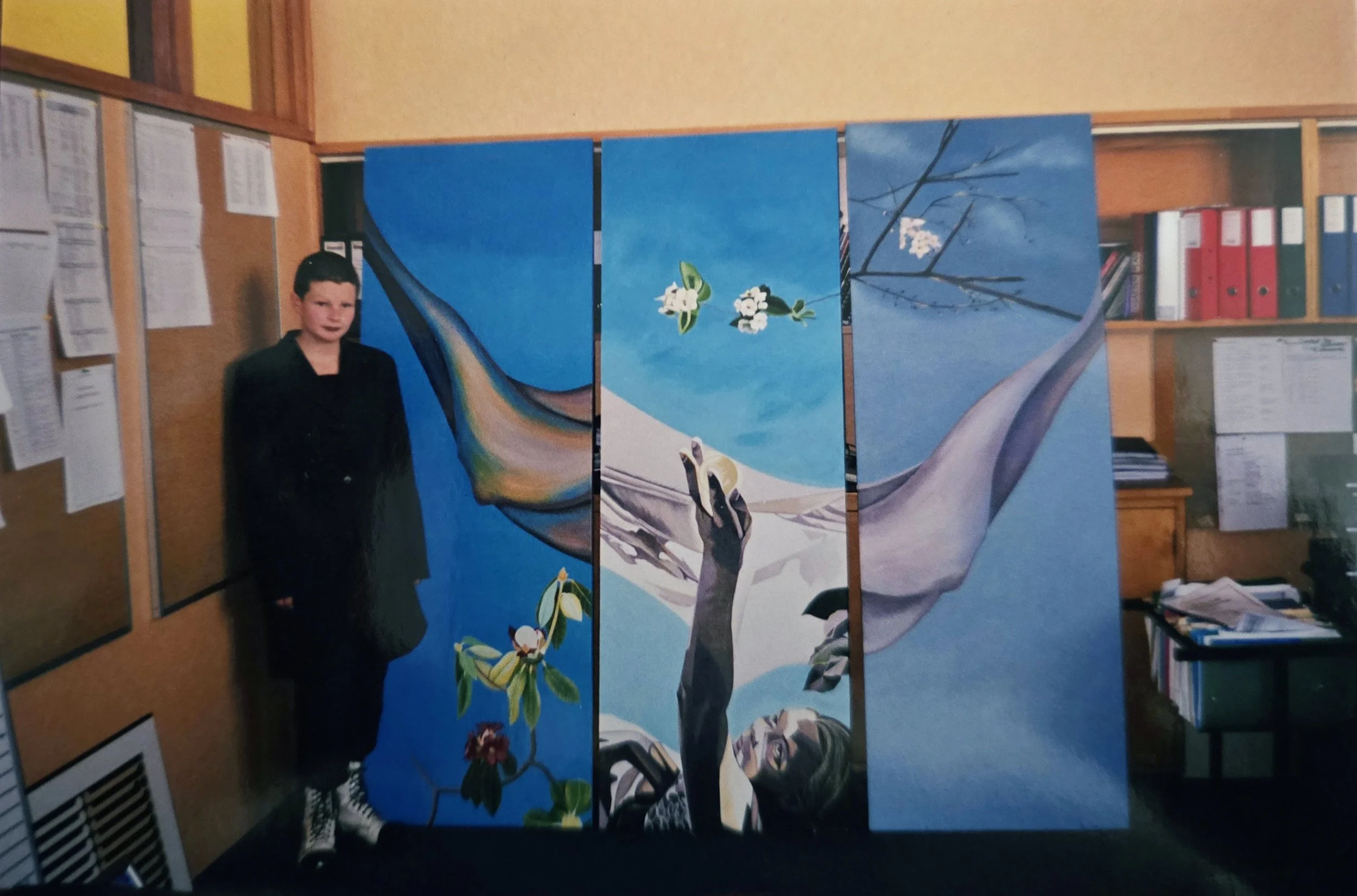 Kathryn McCully with Dunedin Hospital Commissioned Painting