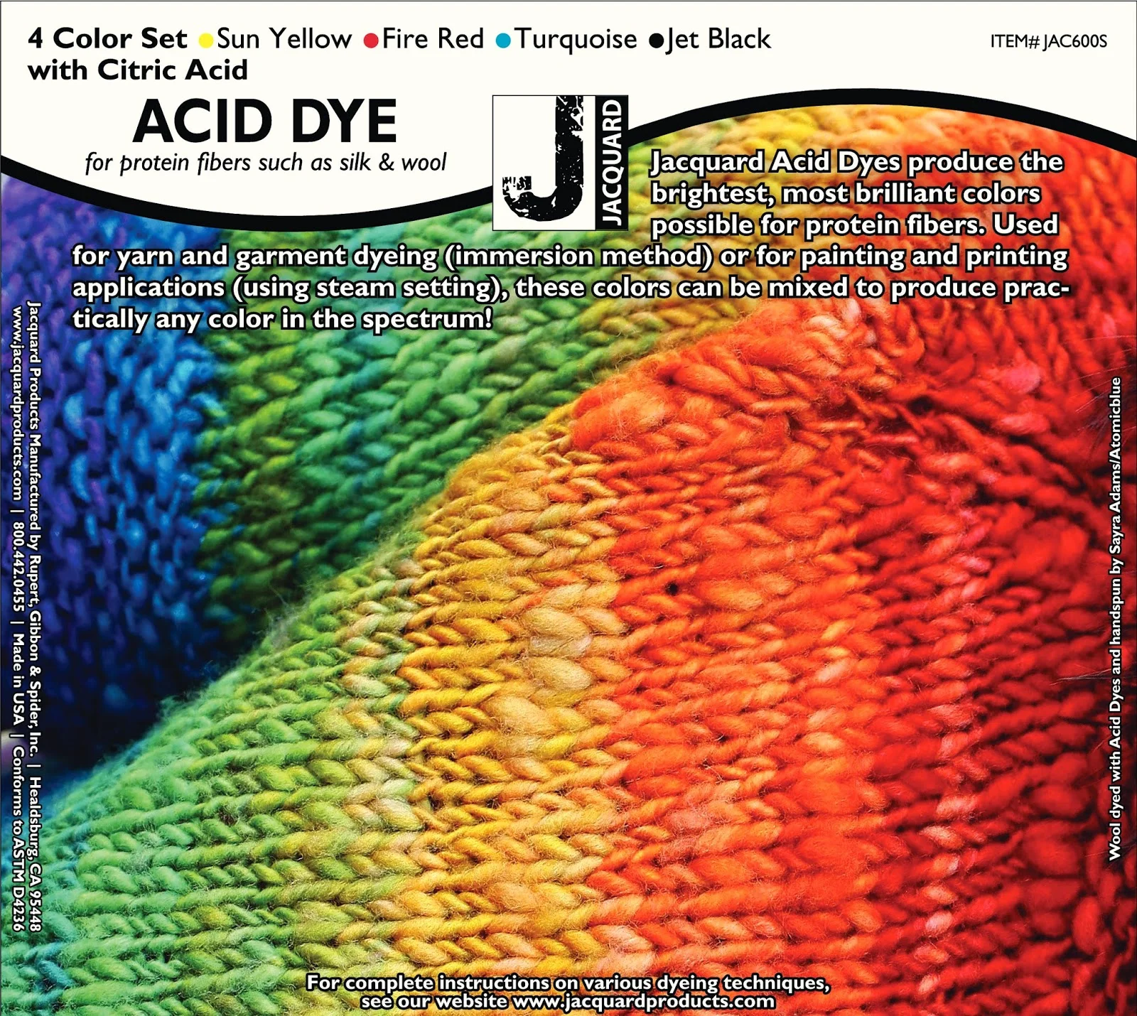 Jacquard Packaging Featuring Atomic Blue