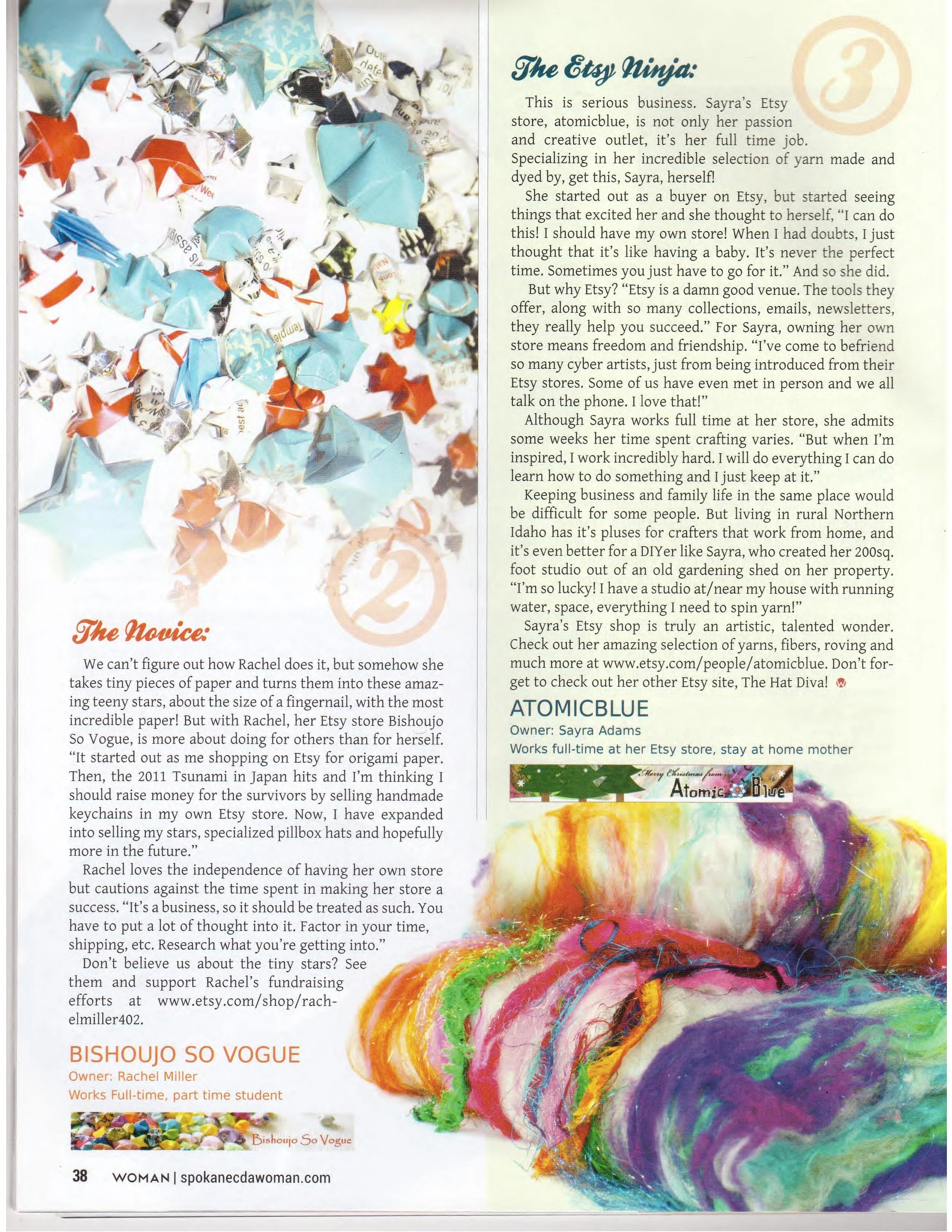 Atomic Blue Featured in Spokane Woman's Magazine