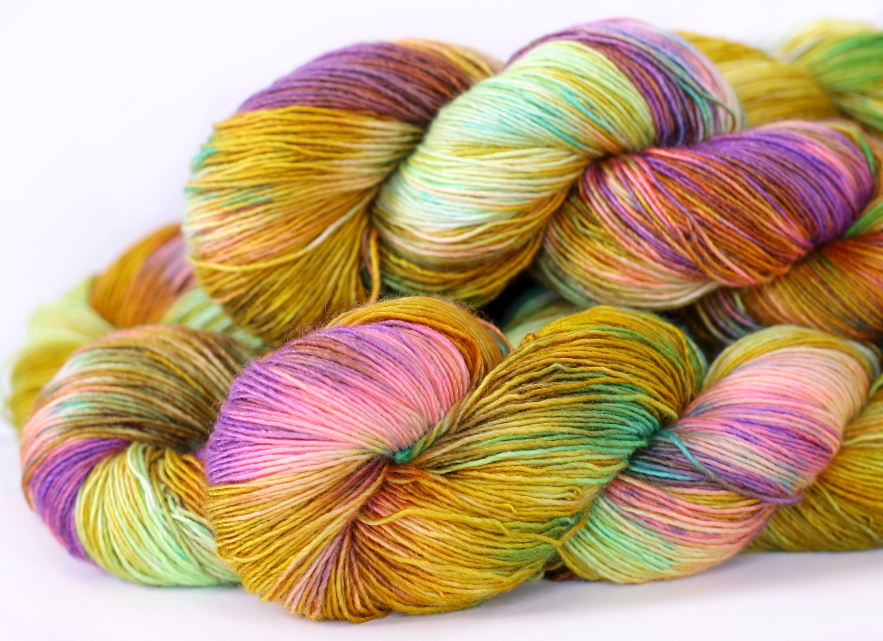 BRONZED BUTTERFLY, on my Lustre Sock yarn base. A high twist merino/silk, 438 yards.