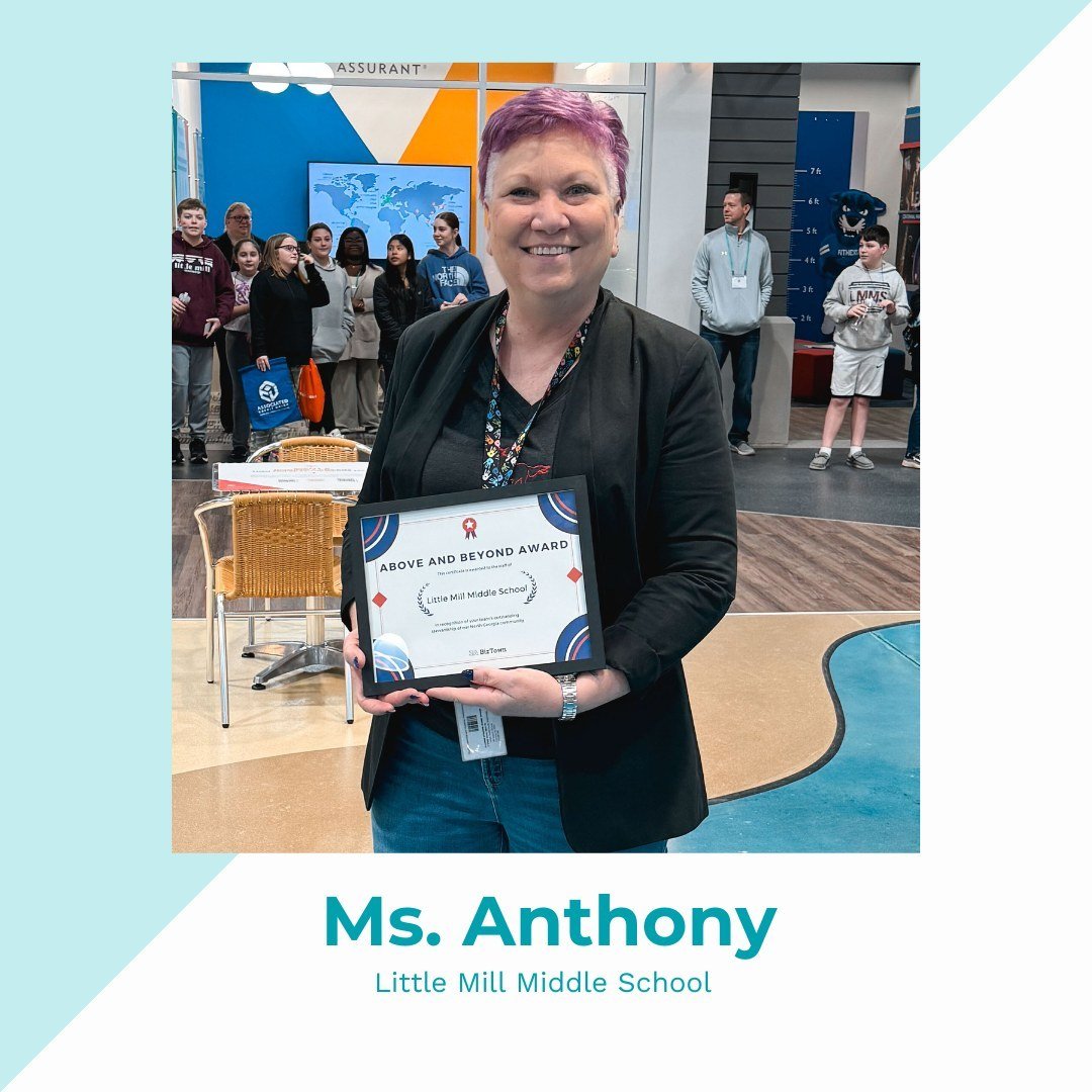 🍎✨ Teacher Appreciation Week Northeast Georgia Spotlight ✨📚

Today, we're honoring the incredible educators from the Northeast Georgia area who are true &quot;Over Achievers&quot; at Junior Achievement of Georgia!

🏫 6th Grade: Ms. Anthony is extr