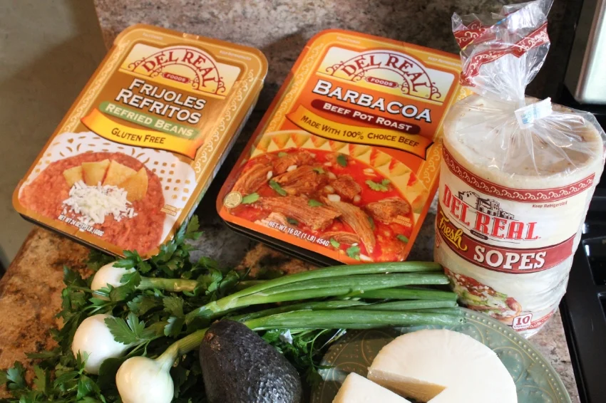 Barbacoa Sopes made Easy with Del Real Foods