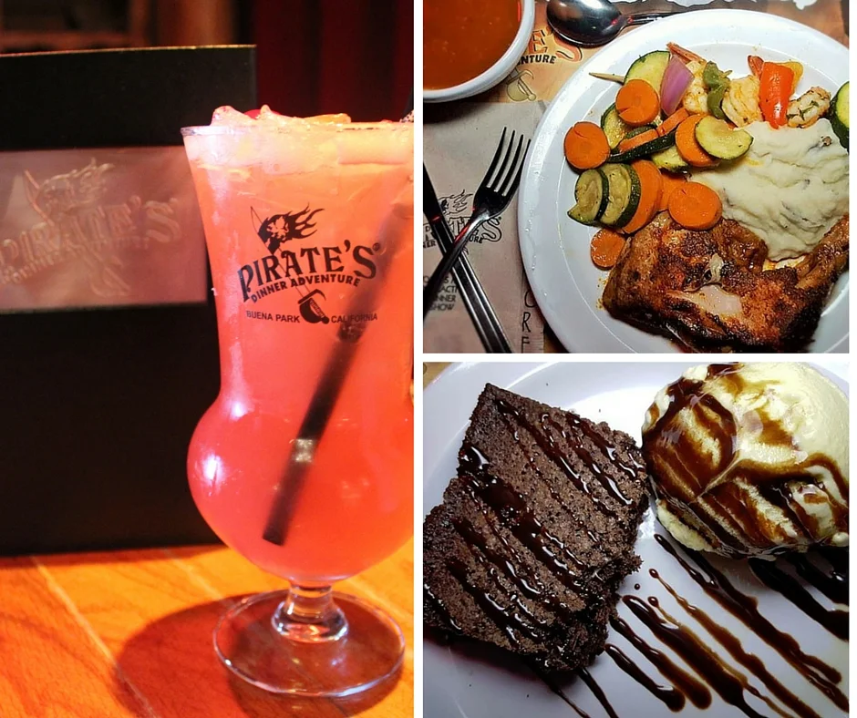 Buy a libation, keep the glass and refills are at a discounted price, great deal if you ask me. Dinner and dessert served. Photo Credit: Let's Play OC
