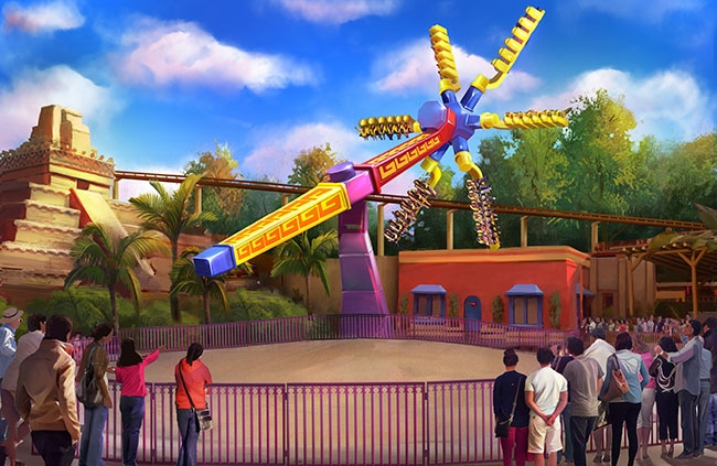 Artsit rendering of Sol Spin via Knott's Berry Farm Website