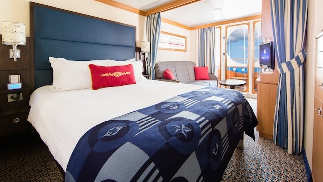 Photo Credit: Disney Cruise Line Deluxe Oceanview Stateroom with Navigator’s Verandah