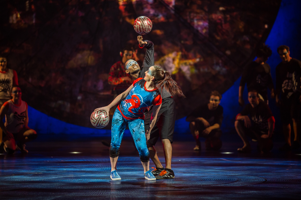 Ponce and Laura Biondo doing their dance! Photo Credit: Cirque Du Soleil