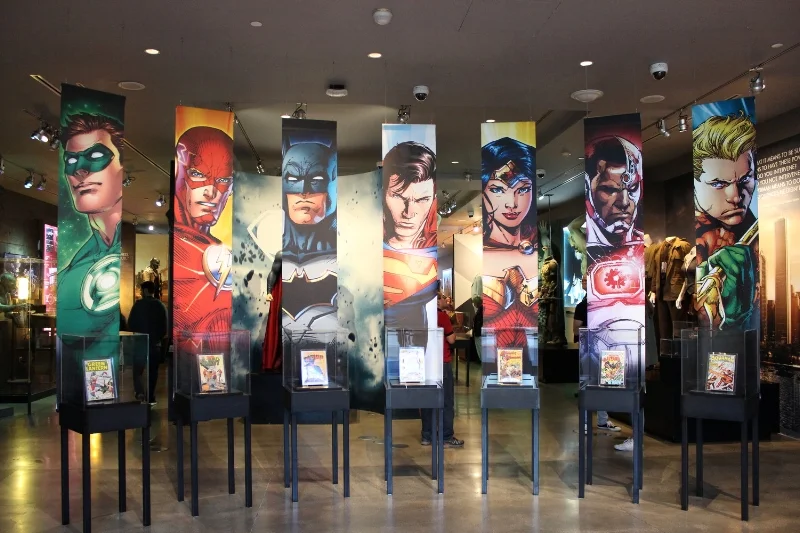Ultimate DC Universe Exhibit at Warner Bros Studio Tour