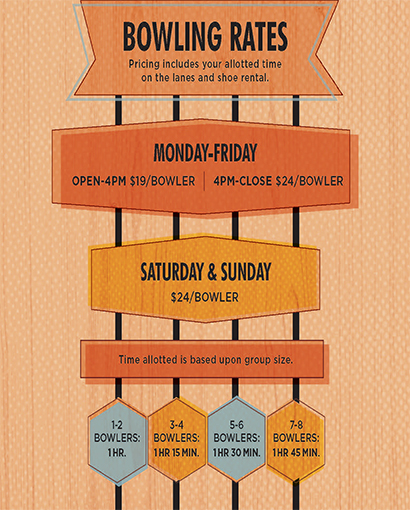 Bowling rates at Splitsville Anaheim