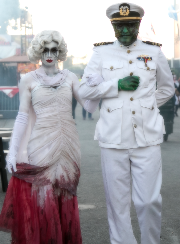 Dashing couple, don't you agree? Captain and Gorgeous Gale at Dark Harbor