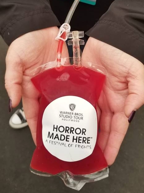 Get your fix! Blood Bag Cocktail for the undead $16 and they pack a huge punch!