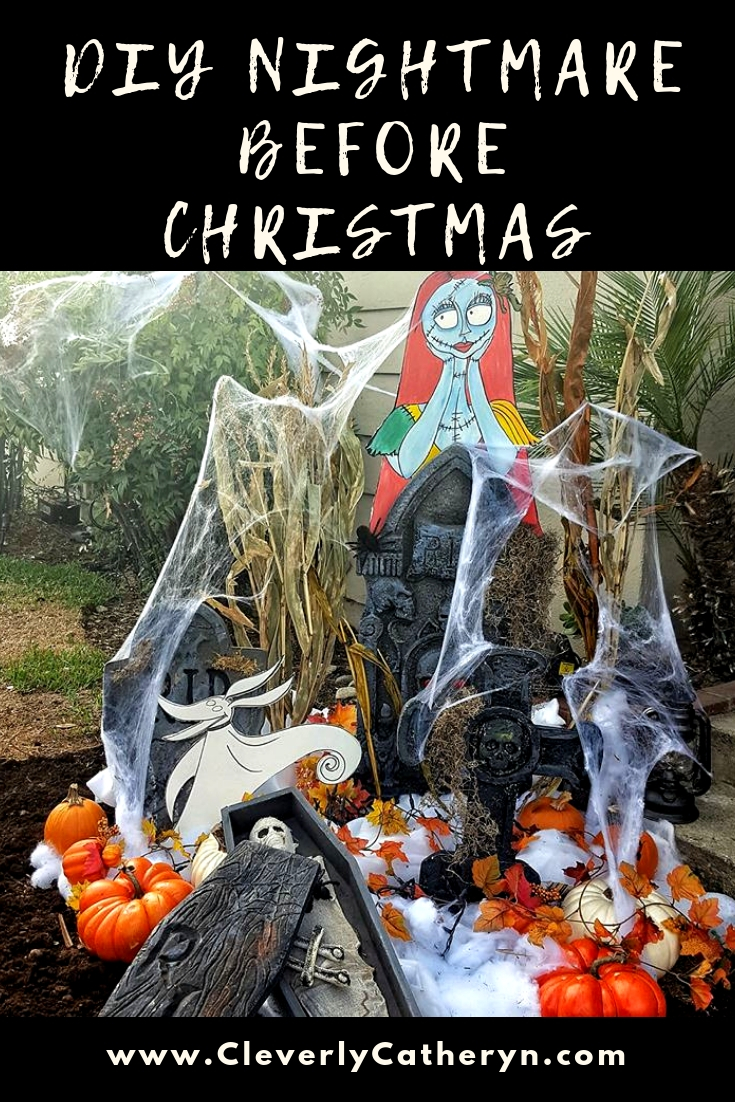 DIY Nightmare Before Christmas Halloween Lawn Decor (c) Cleverly Catheryn-2.jpg