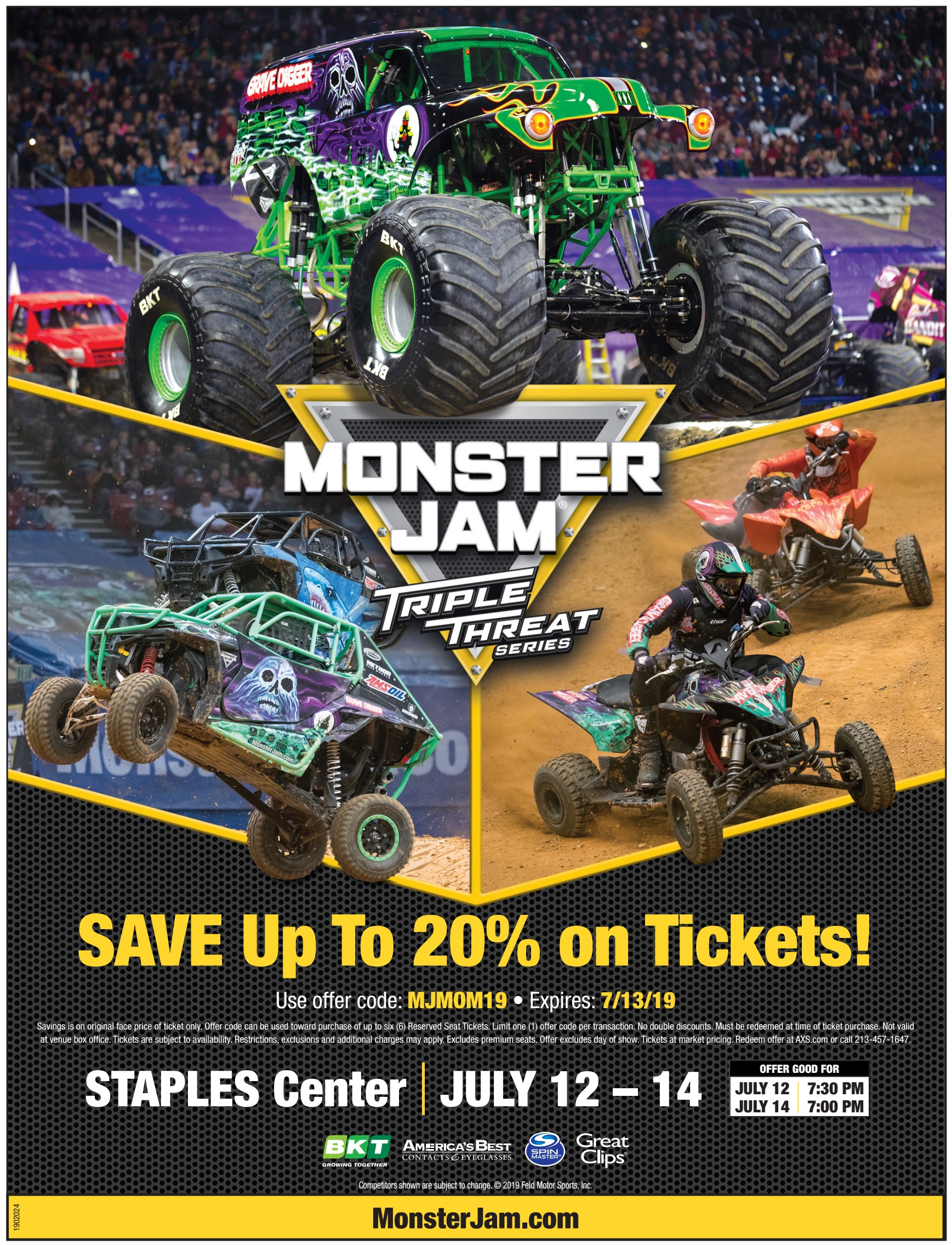 MONSTER JAM TRUCKS ON DISPLAY FREE Orlando #MonsterJam - Trippin with Tara