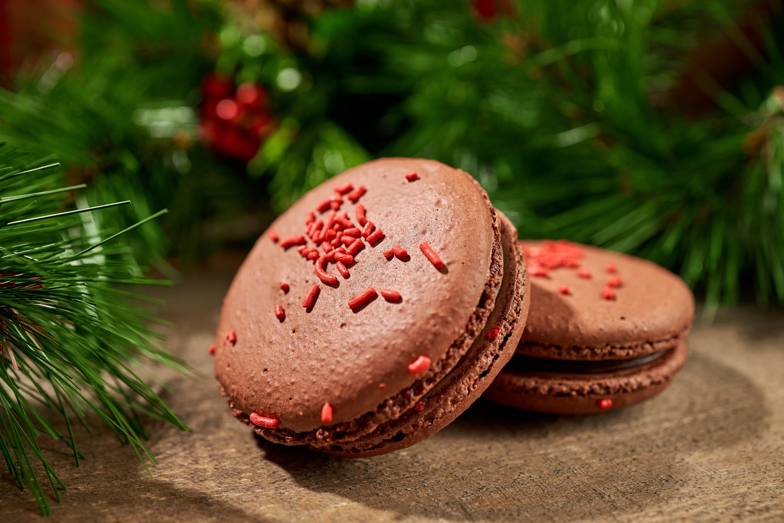 Donner's Chocolate &amp; Cranberry Macarons