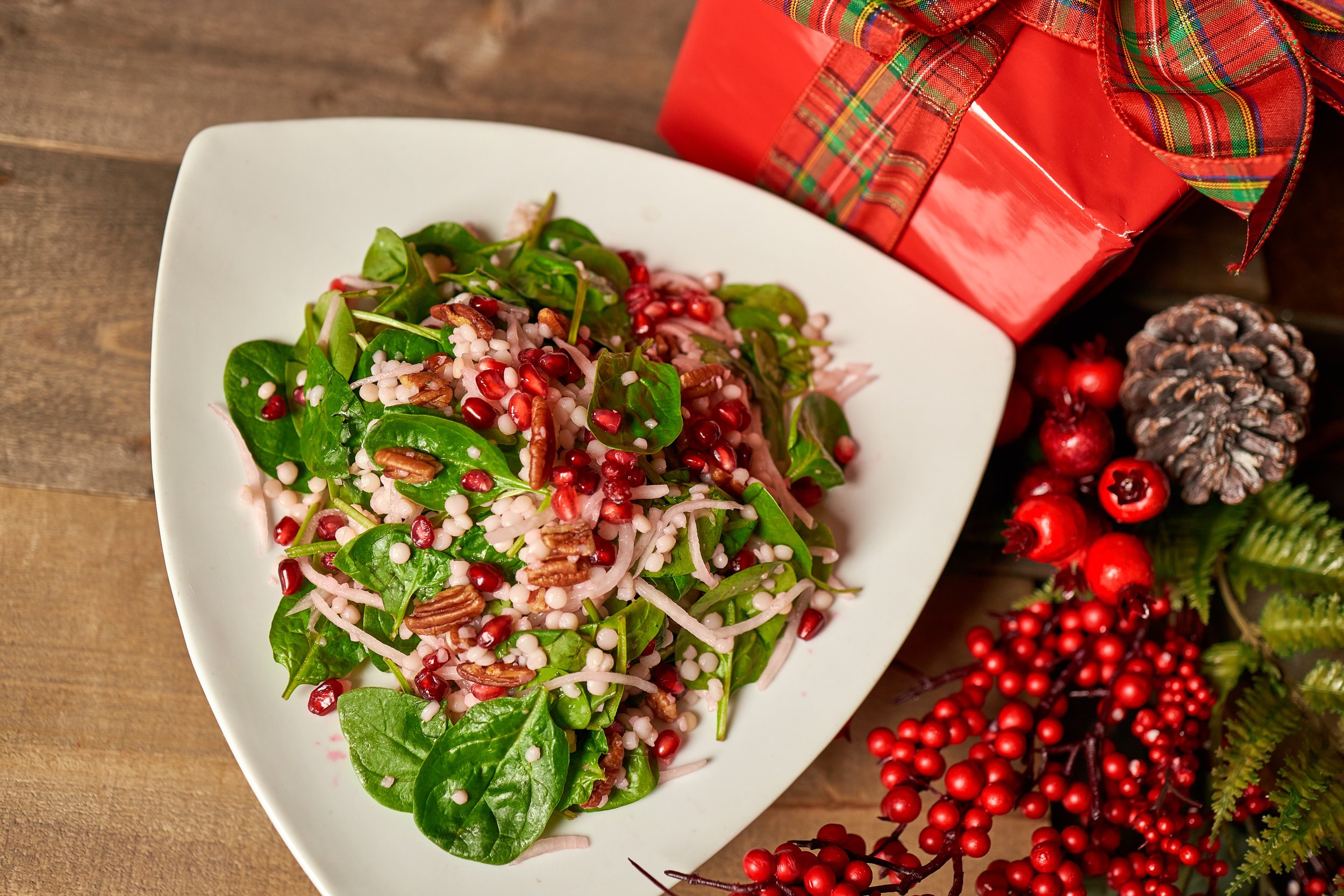 Couscous Salad with Pomegranate, Walnuts and Radishes