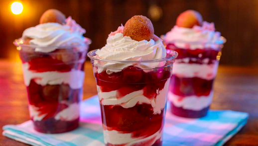 Strawberry Donut Cake in a Cup