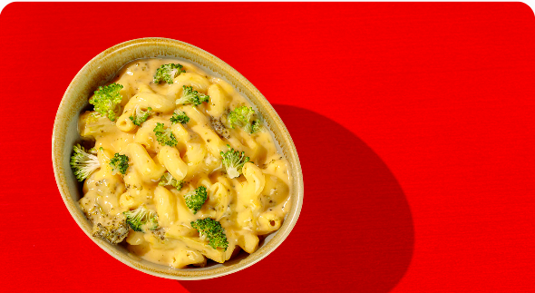 Franklin’s Mac and Cheesy Noodle Cheddar and Broccoli Soup