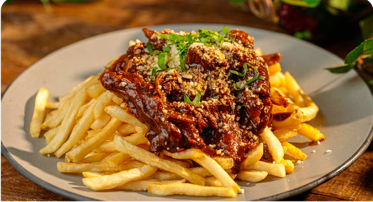 Chicken Mole Fries