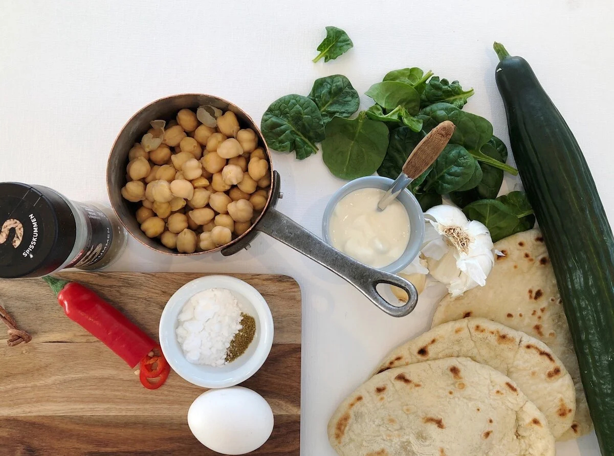 Falafel blir best om en bruker kikerter som kun er bløtlagt, ikke kokt. Da er sjansen stor for at deigen holder seg godt sammen under steking!