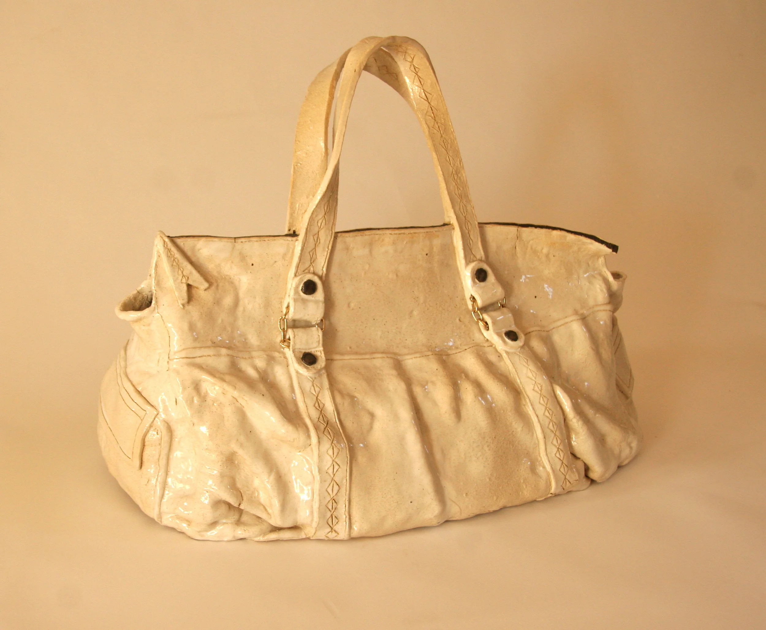   Katharine Grace    Paper Clay and Metal Chain.    Size: 23” x 17.5” x 10”  